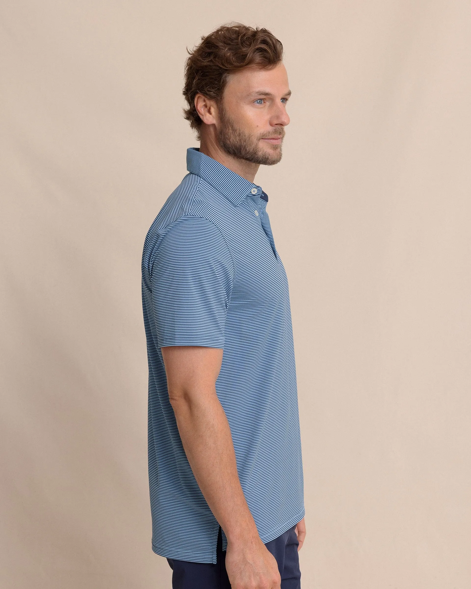 brrr°®-eeze Meadowbrook Stripe Polo - Ocean Channel sold by Southern Tide product image thumbnail 4