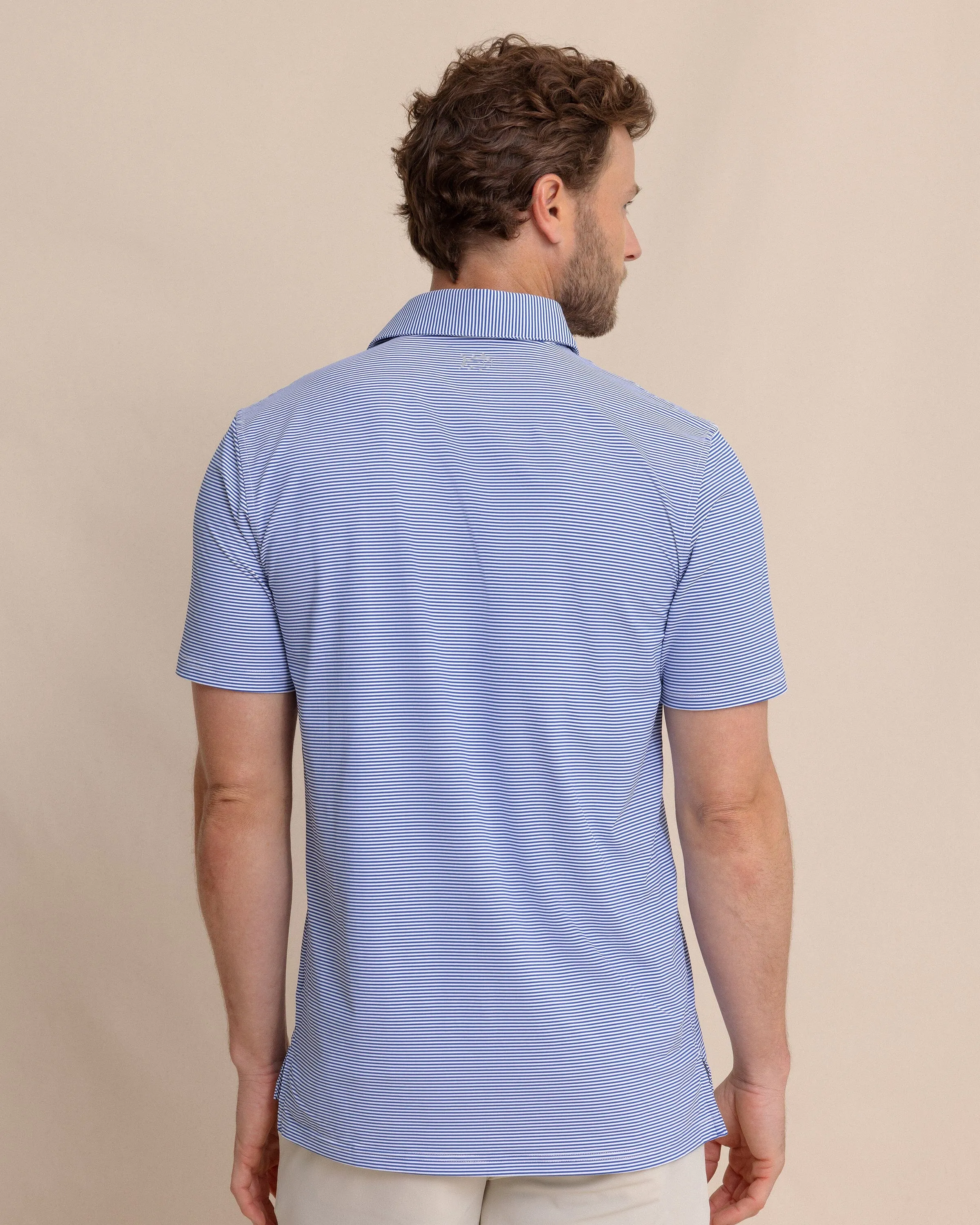 brrr°®-eeze Meadowbrook Stripe Polo - Surf Blue sold by Southern Tide product image thumbnail 5
