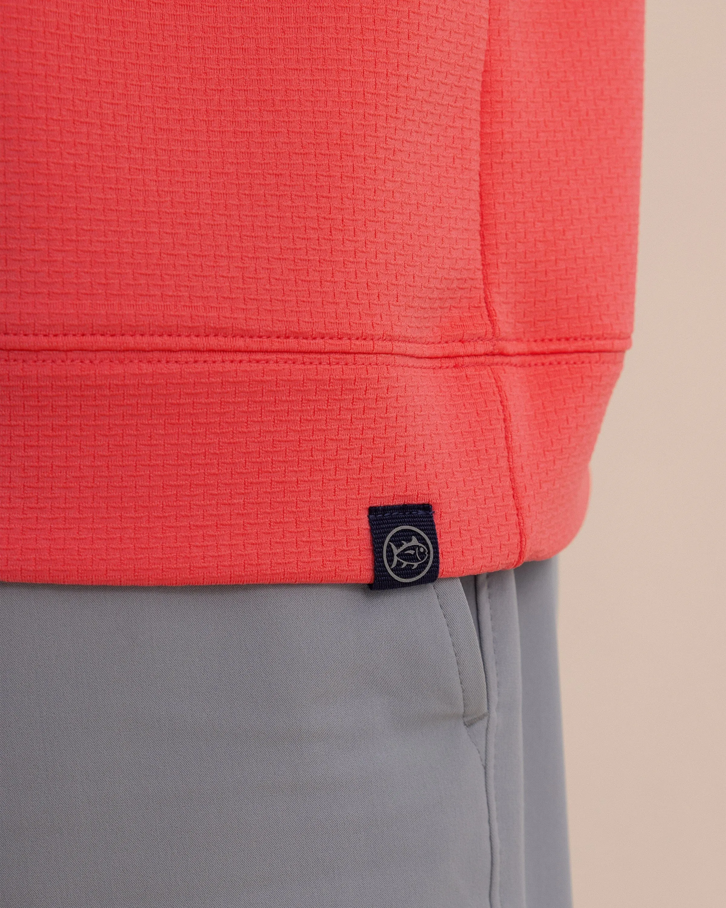 Schooner Quarter Zip - Sunkist Coral sold by Southern Tide product image thumbnail 5