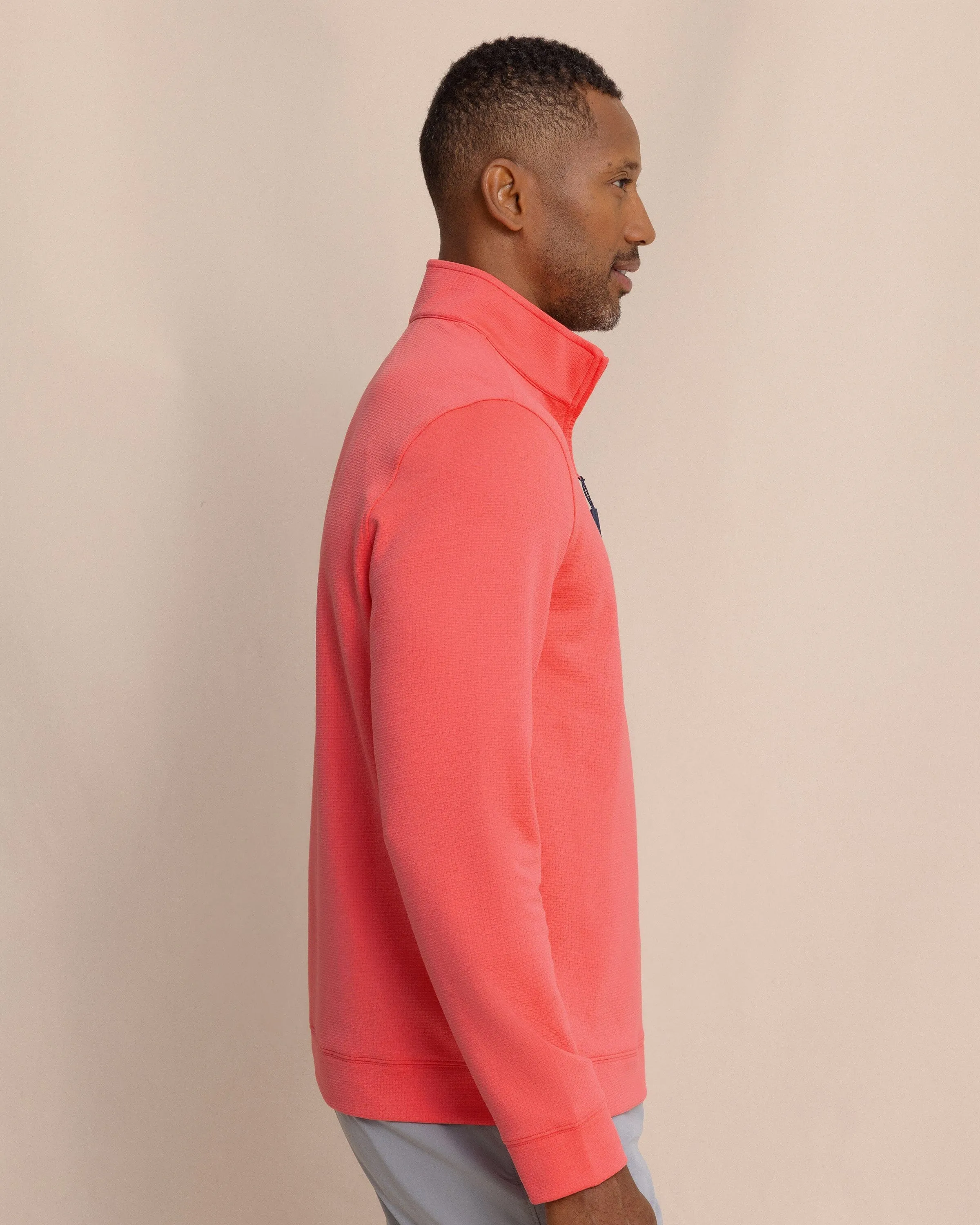 Schooner Quarter Zip - Sunkist Coral sold by Southern Tide product image thumbnail 4