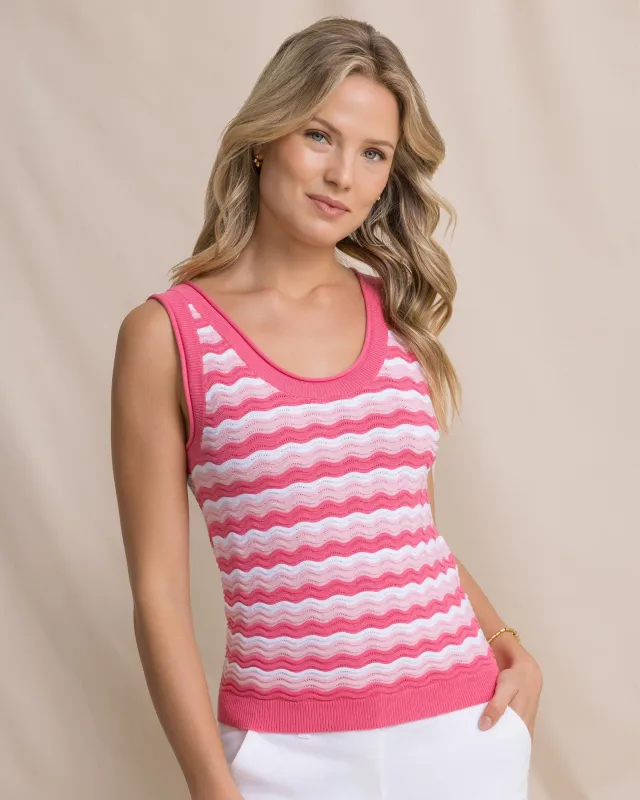 Lucila Sweater Tank - Island Pink made by Southern Tide