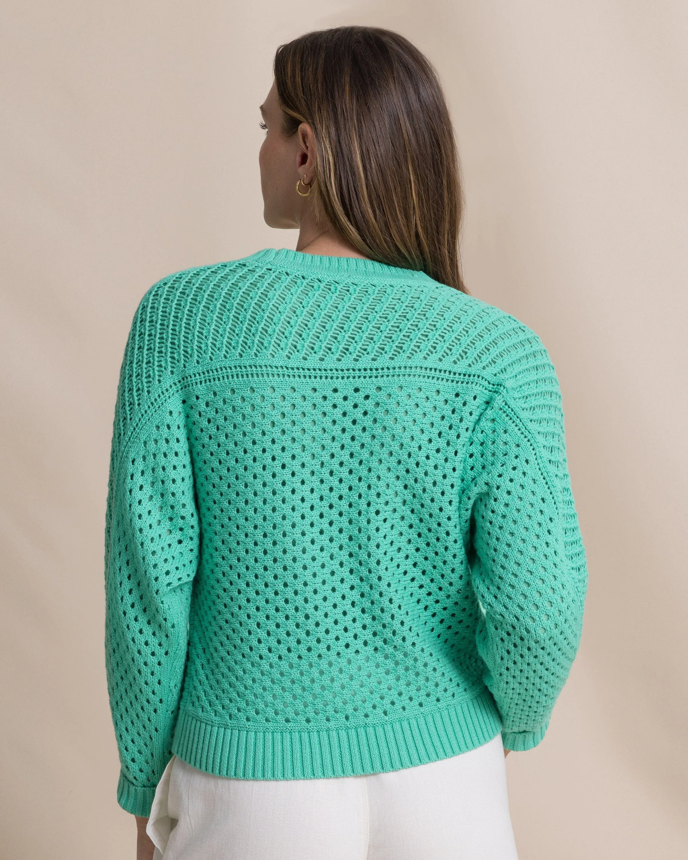 Ophelia Open Stitch Sweater - Florida Keys sold by Southern Tide product image thumbnail 2