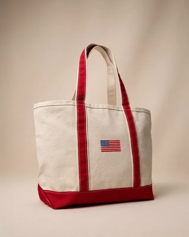 American Flag Medium Classic Tote made by Southern Tide