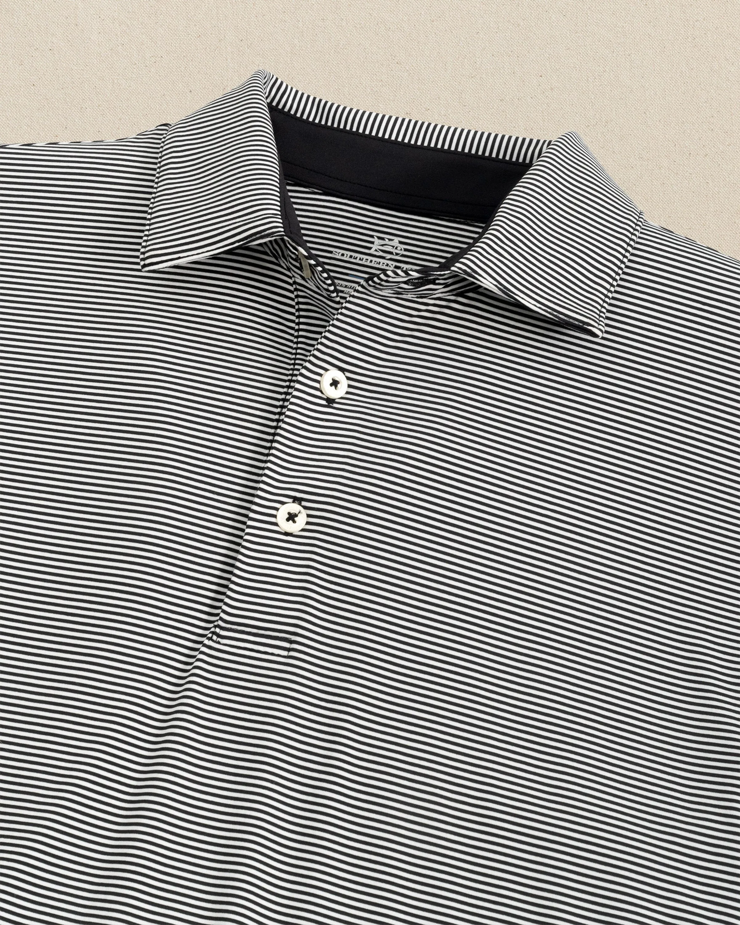 brrr°®-eeze Meadowbrook Stripe Polo - Caviar Black sold by Southern Tide product image thumbnail 2