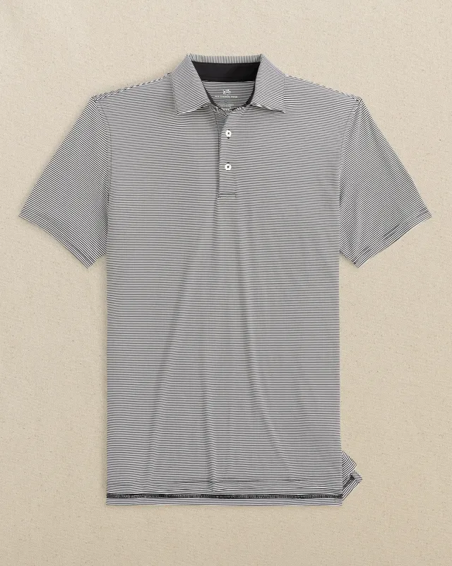 brrr°®-eeze Meadowbrook Stripe Polo - Caviar Black made by Southern Tide