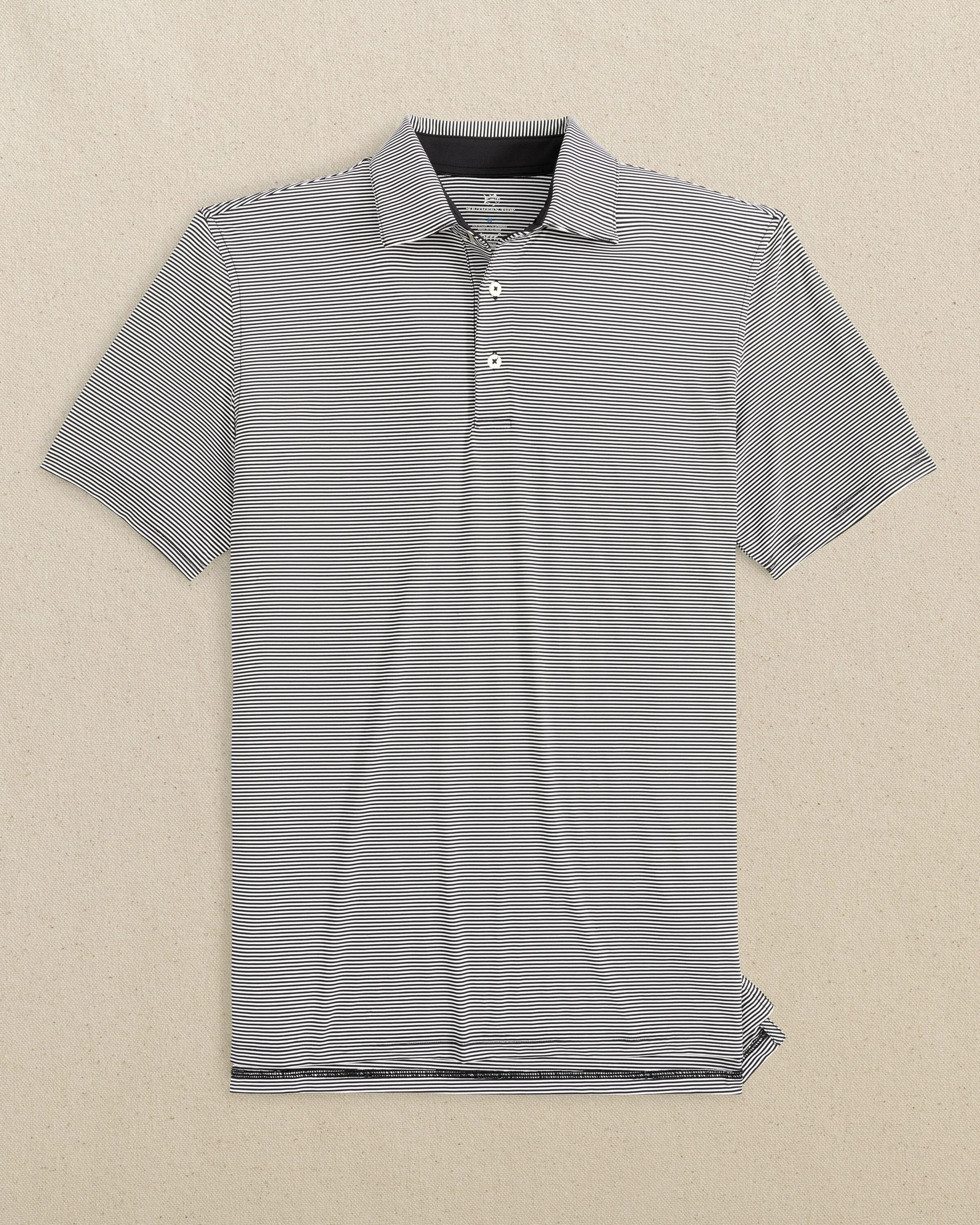 brrr°®-eeze Meadowbrook Stripe Polo - Caviar Black sold by Southern Tide