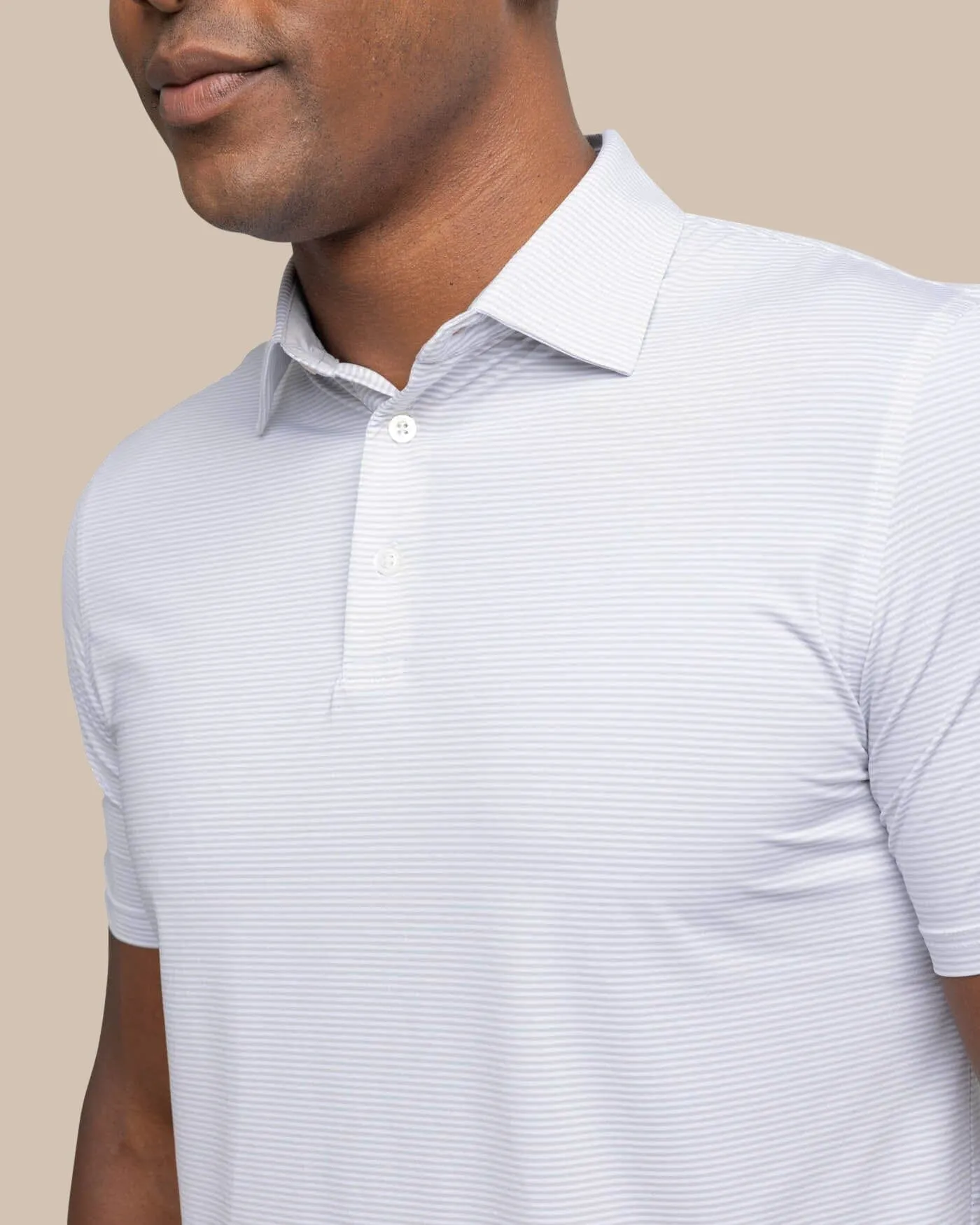 brrr°®-eeze Meadowbrook Stripe Polo - Platinum Grey sold by Southern Tide product image thumbnail 2