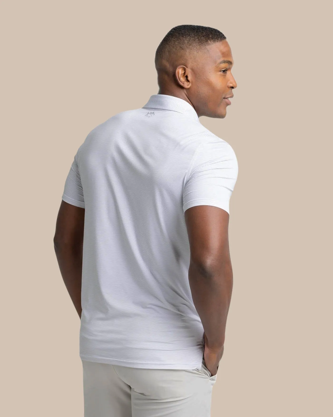 brrr°®-eeze Meadowbrook Stripe Polo - Platinum Grey sold by Southern Tide product image thumbnail 5
