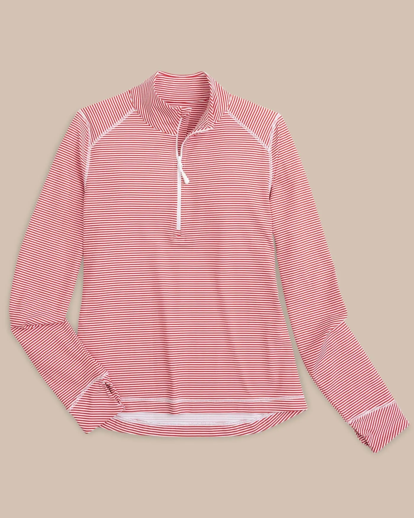 Team Colors Runaround Quarter Zip Pullover - Varsity Red sold by Southern Tide