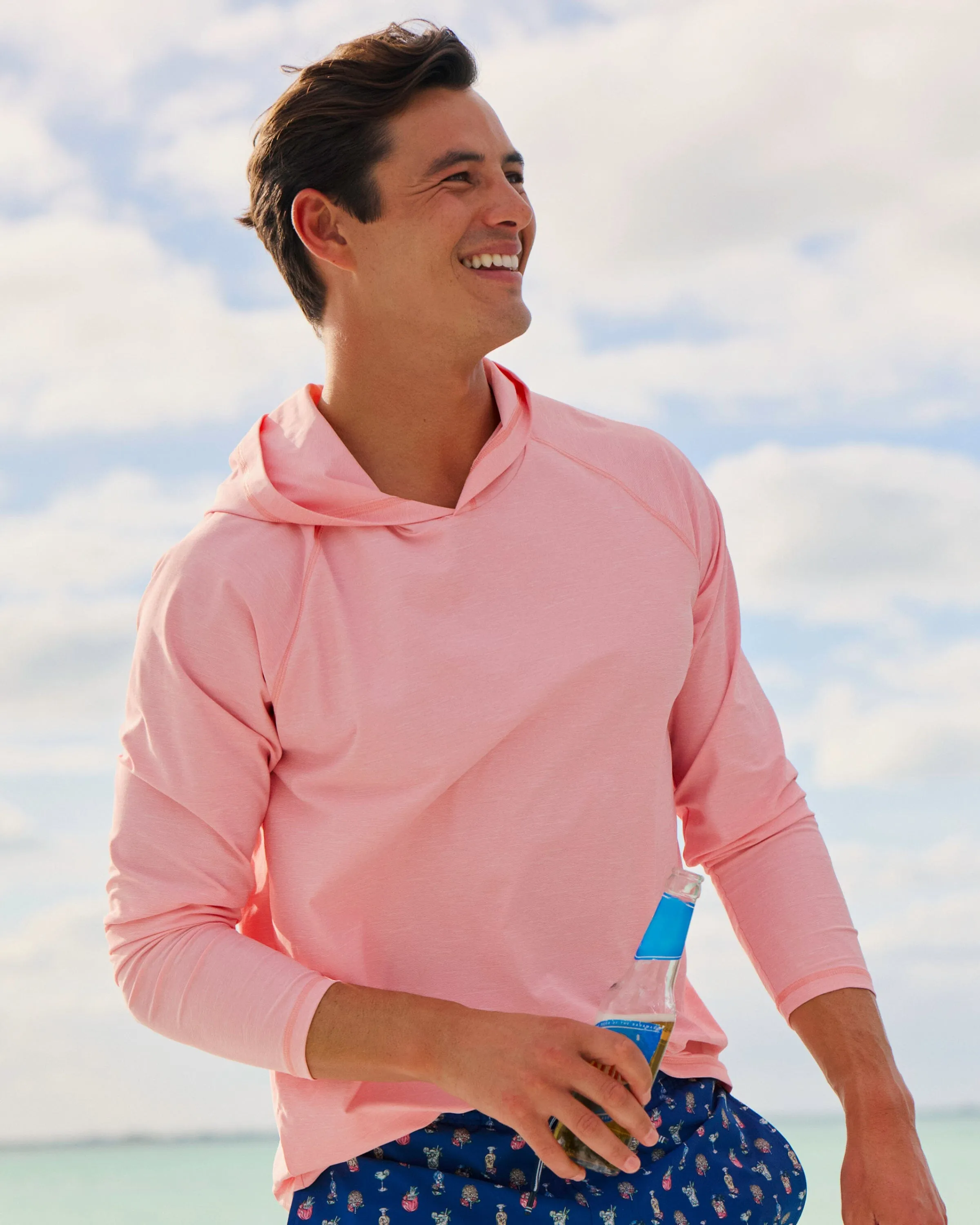 Coastal Breeze® Performance Hoodie - Sea Pink sold by Southern Tide