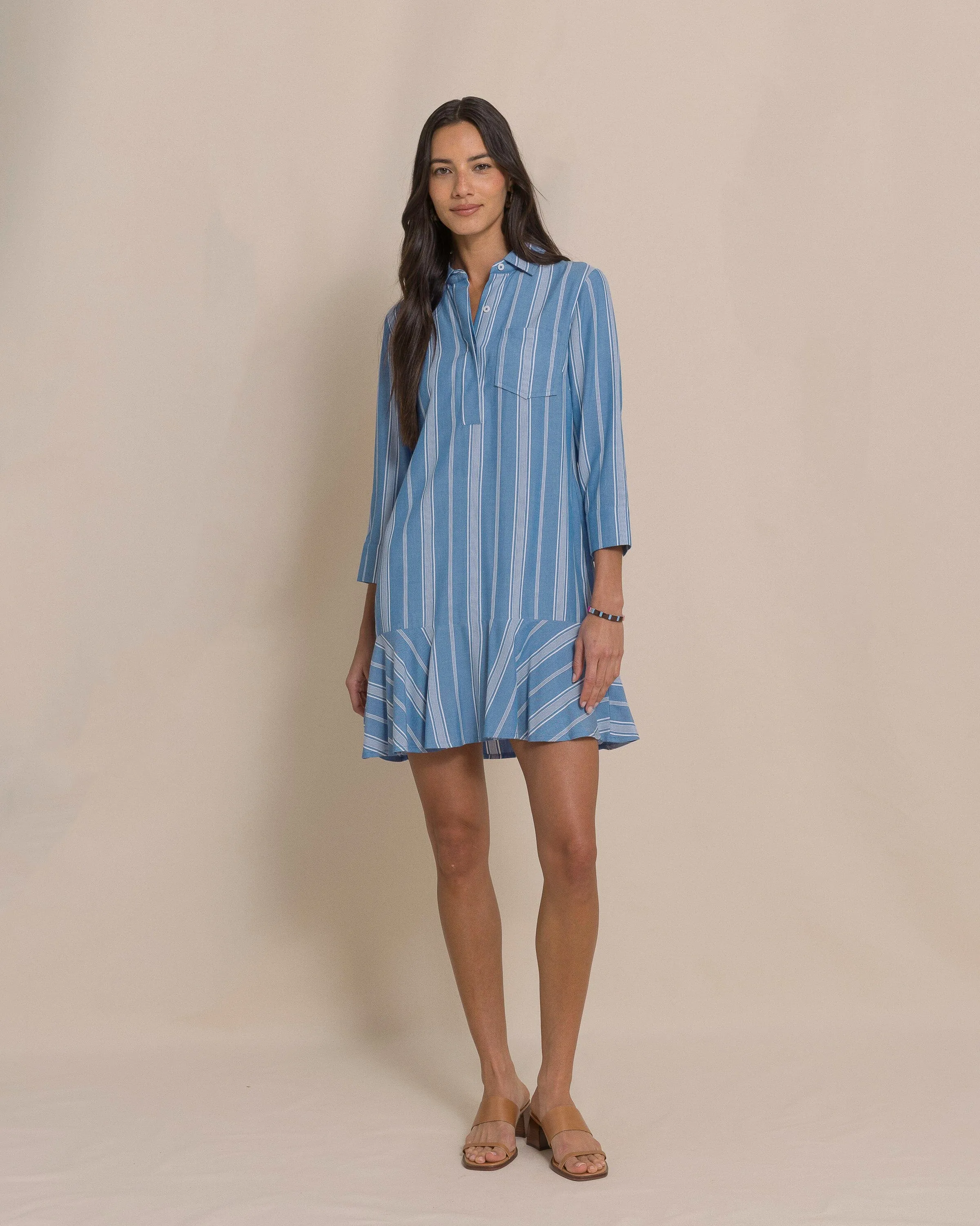 Delilah Stripe Popover Dress sold by Southern Tide