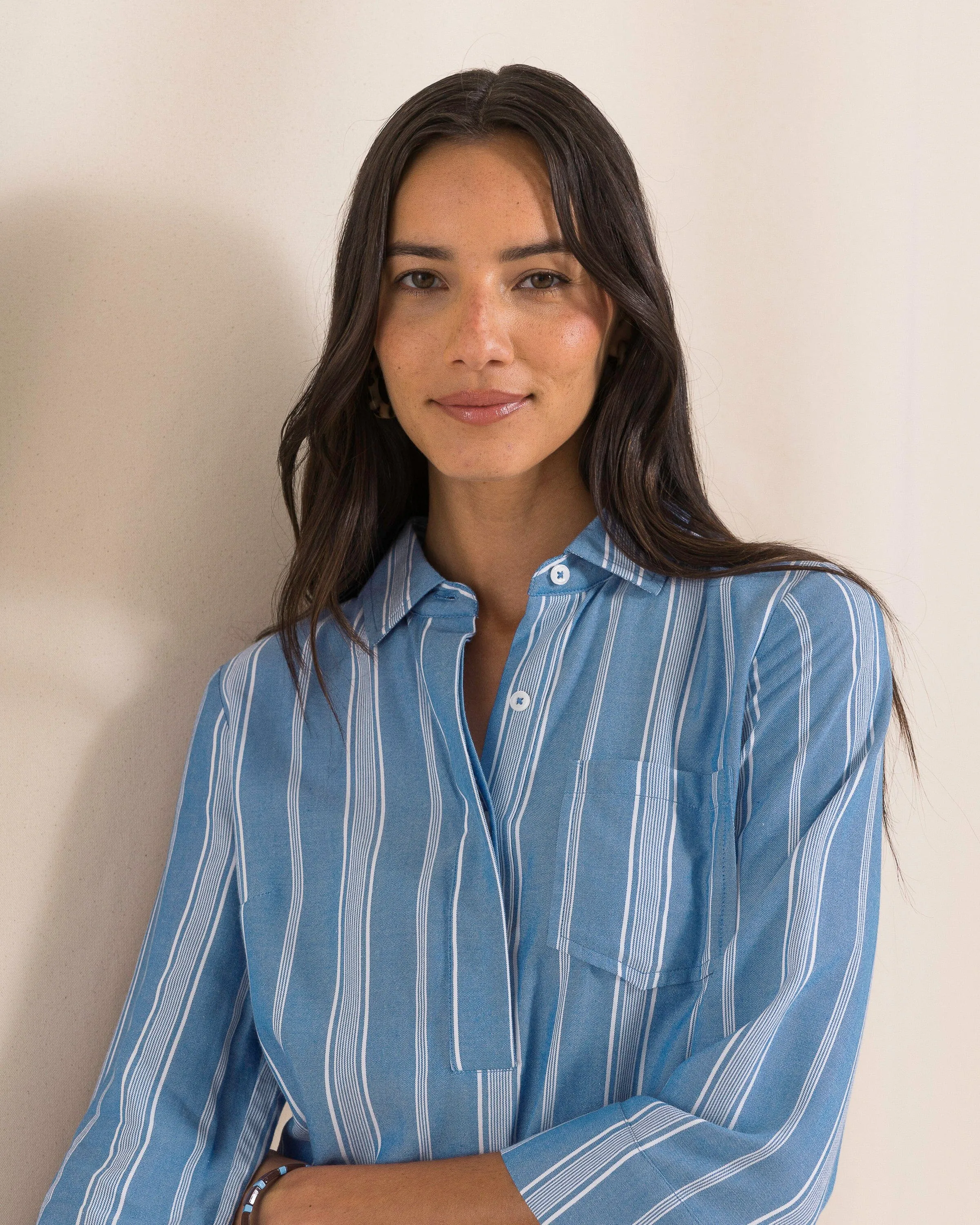Delilah Stripe Popover Dress sold by Southern Tide product image thumbnail 3