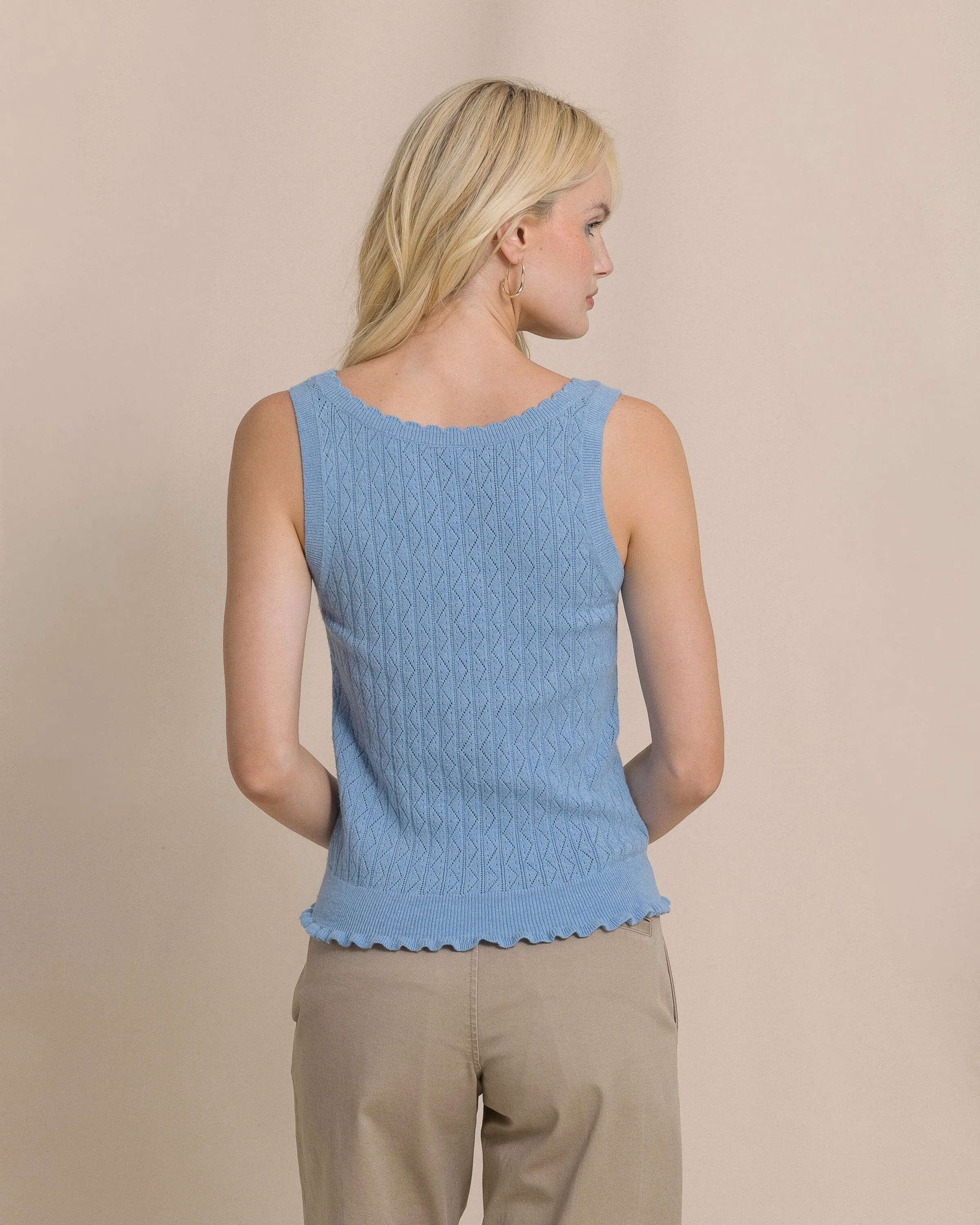 Bridgette Pointelle Sweater Tank sold by Southern Tide product image thumbnail 2