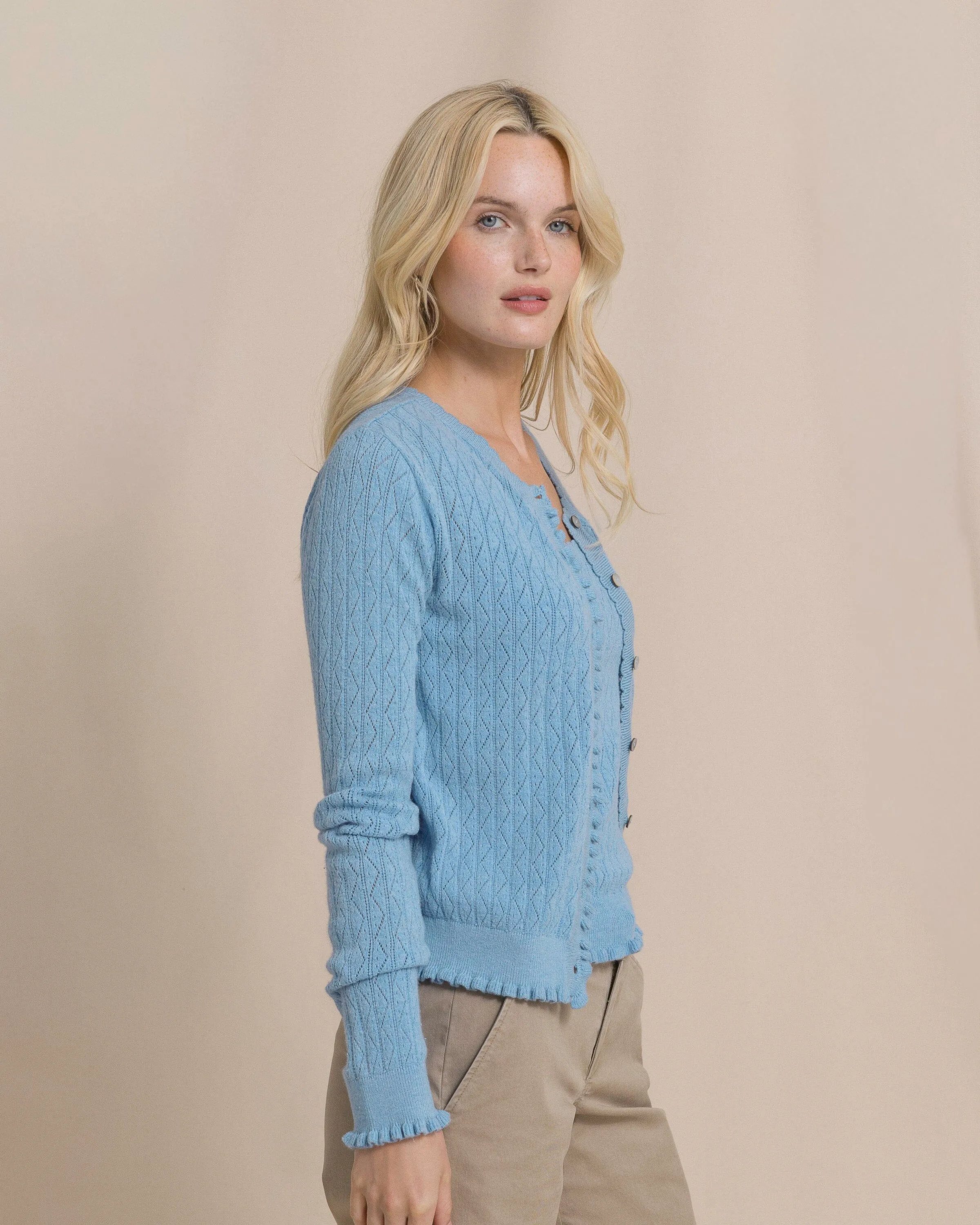 Josefine Pointelle Cardigan sold by Southern Tide product image thumbnail 4