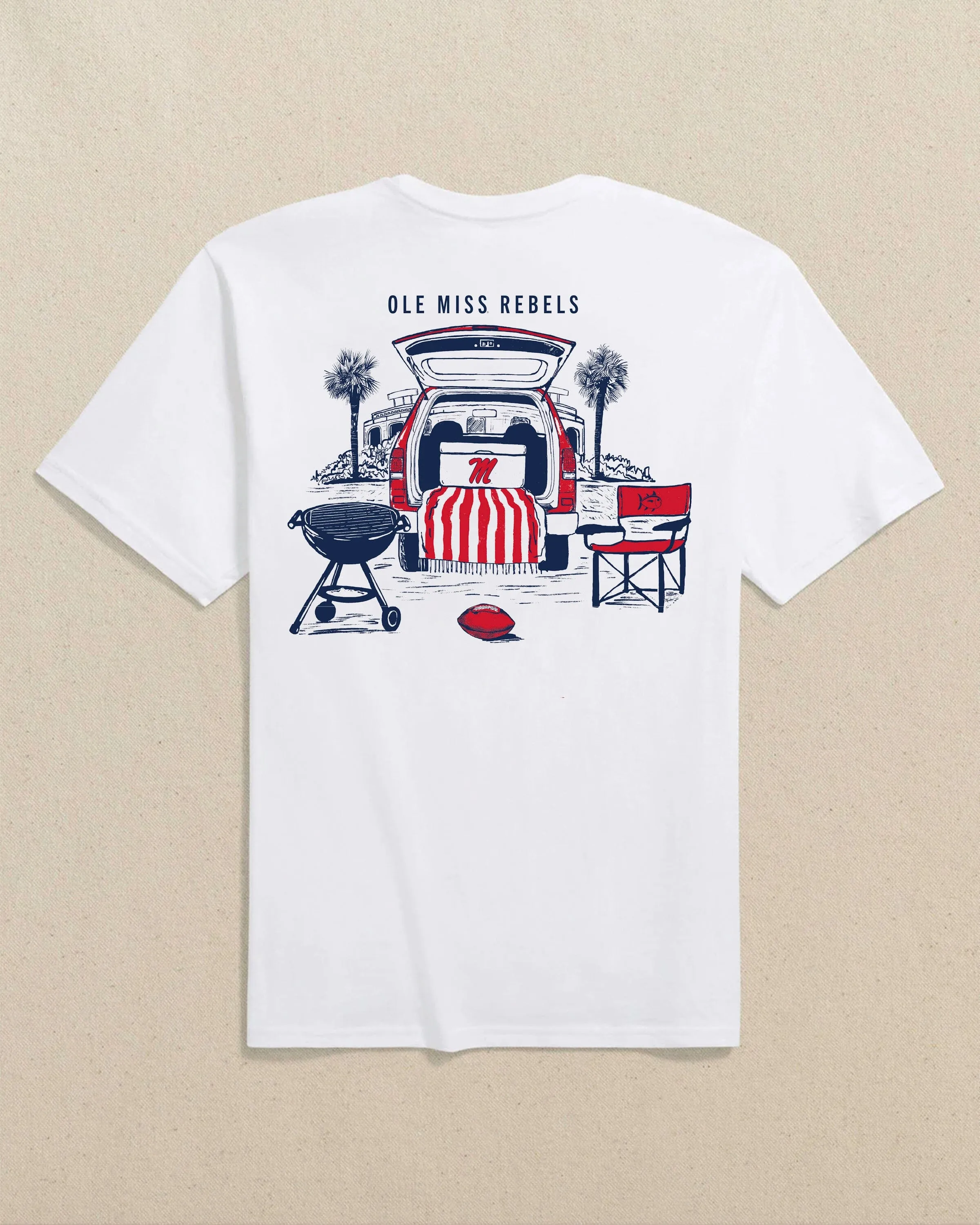 Ole Miss Rebels Stadium View Short Sleeve T-Shirt sold by Southern Tide