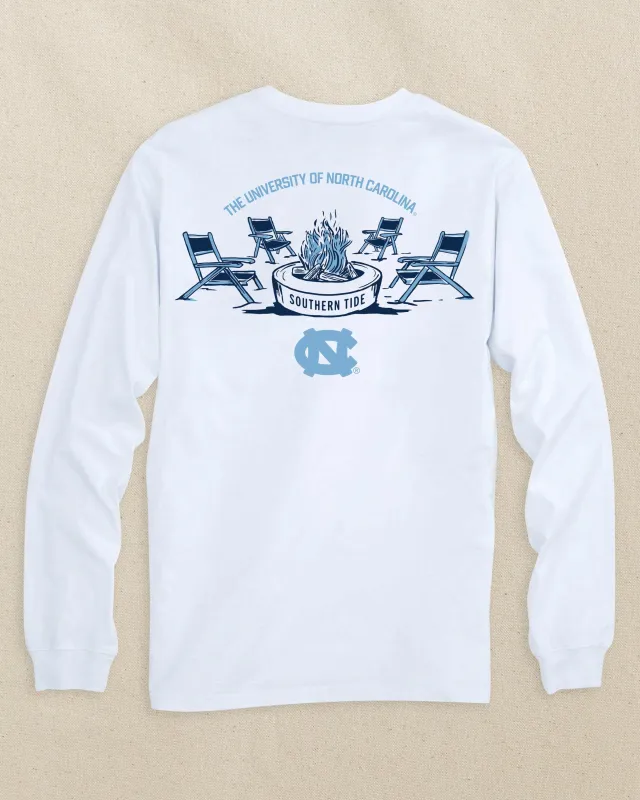 UNC Tar Heels Gameday Bonfire Long Sleeve T-Shirt made by Southern Tide
