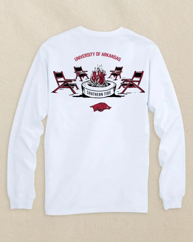 Arkansas Razorbacks Gameday Bonfire Long Sleeve T-Shirt made by Southern Tide