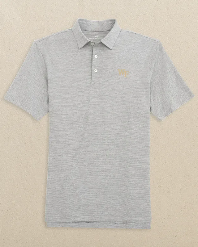 Wake Forest Demon Deacons Gold Logo Driver Spacedye Polo made by Southern Tide