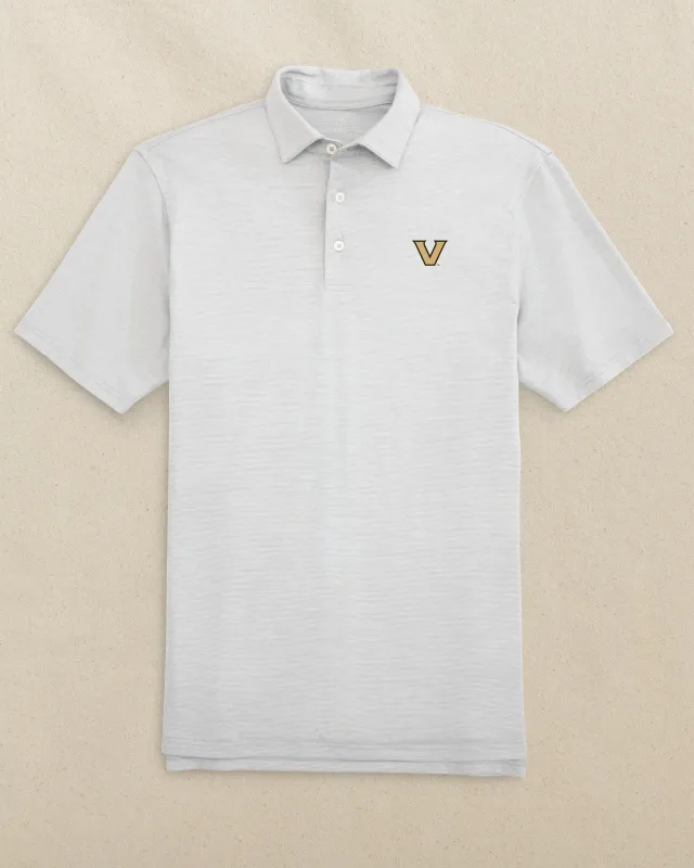 Vanderbilt Commodores Driver Spacedye Polo - Slate Grey made by Southern Tide