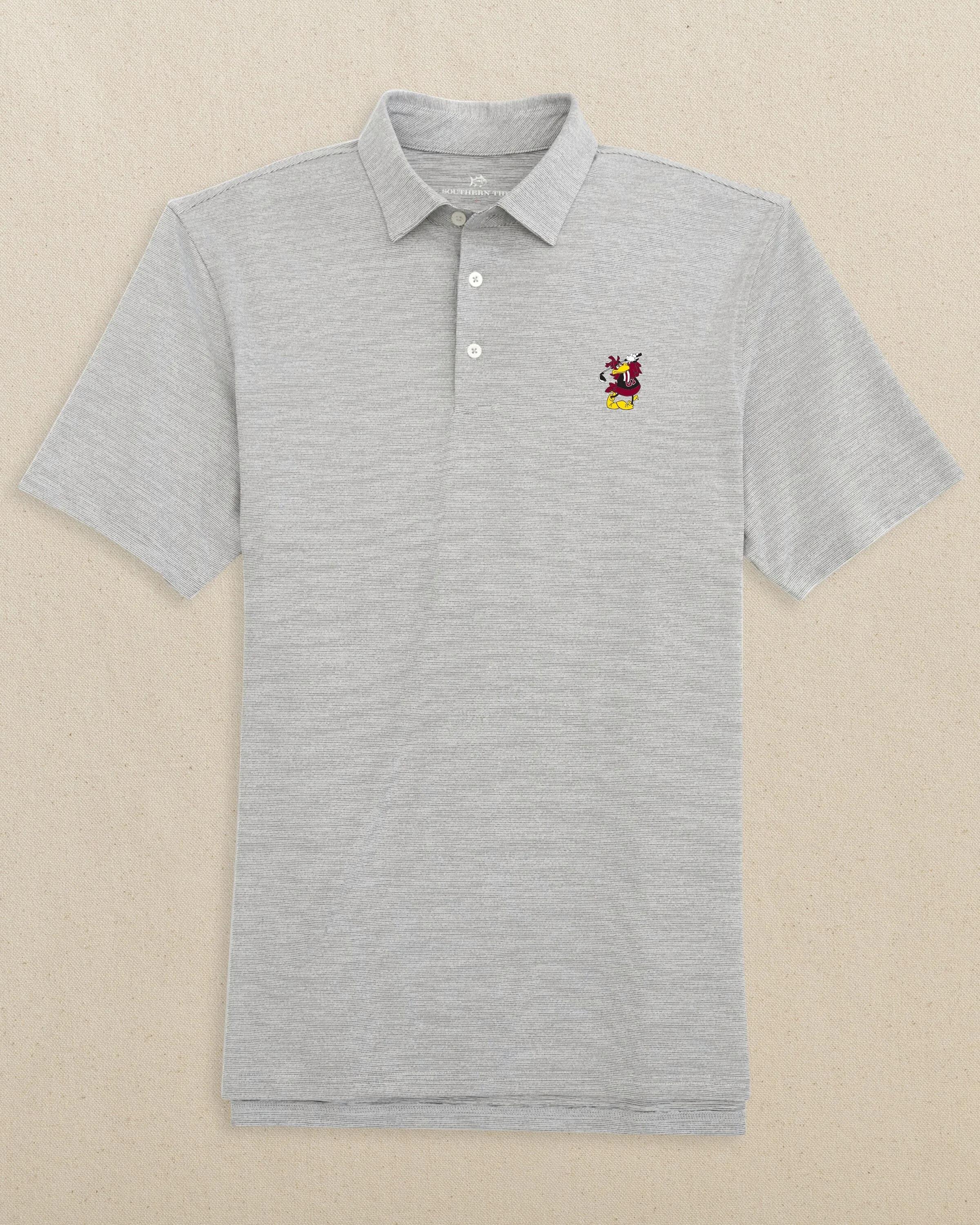 USC Gamecocks Golf Logo Driver Spacedye Polo sold by Southern Tide product image thumbnail 3