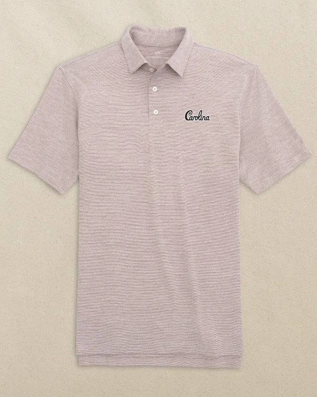 USC Gamecocks Carolina Script Driver Spacedye Polo - Chianti made by Southern Tide