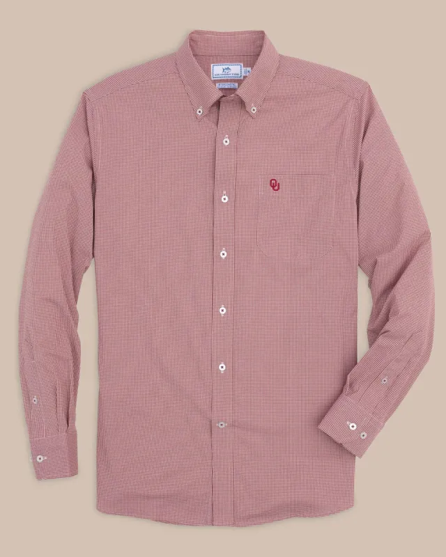 Oklahoma Sooners Gingham Button Down Shirt sold by Southern Tide