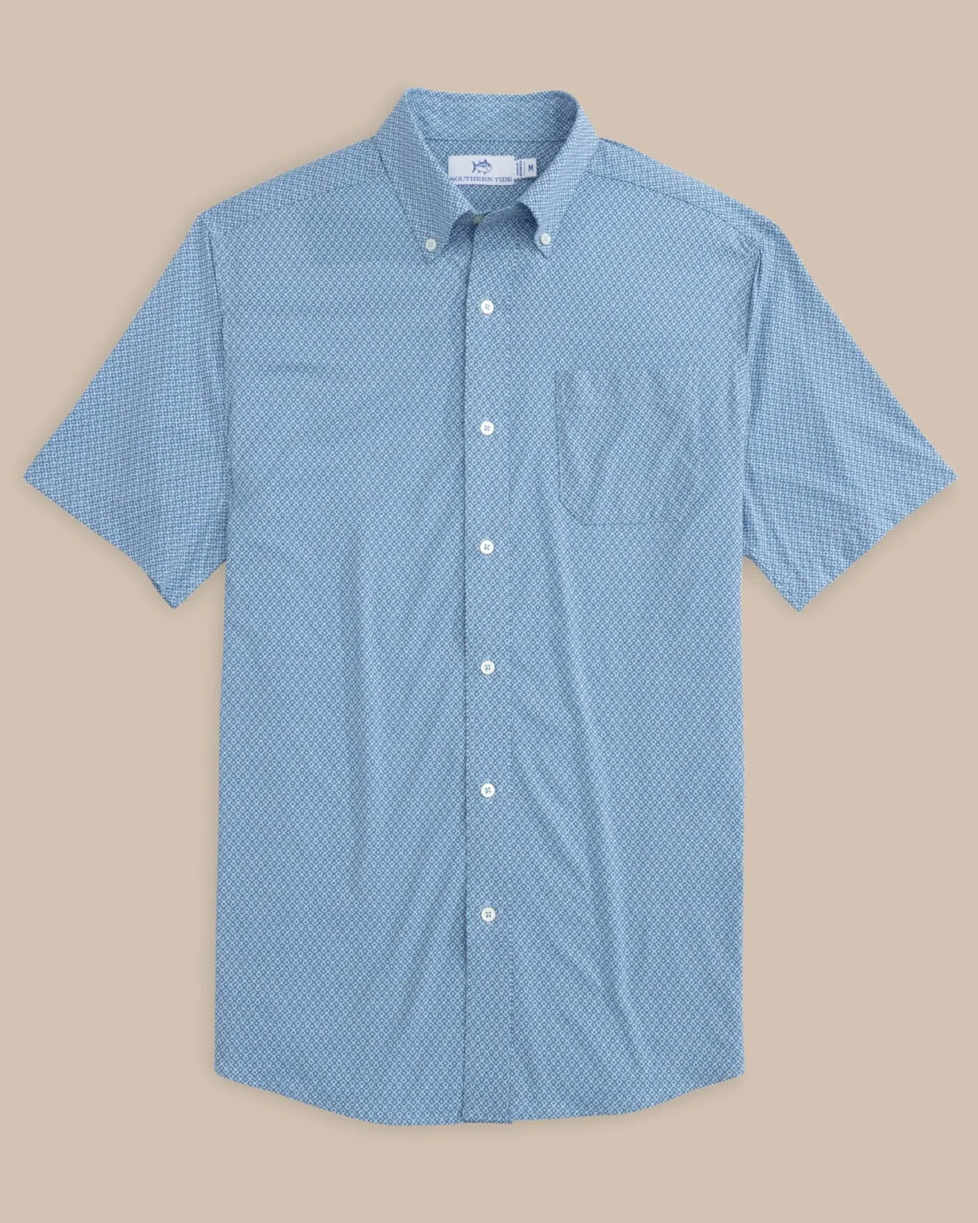 brrr° Intercoastal Retro Geo Short Sleeve Sport Shirt sold by Southern Tide product image thumbnail 2