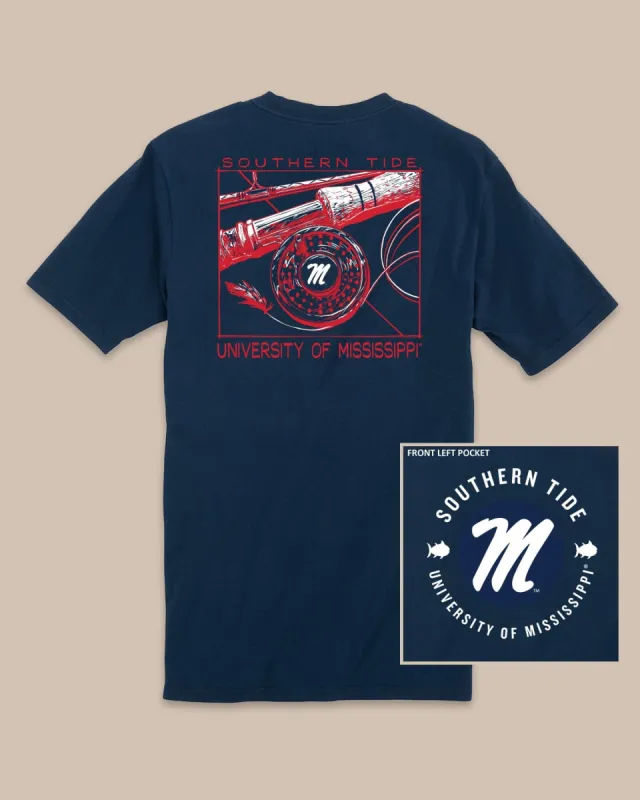 Ole Miss Rebels Gameday Fly Reel T-Shirt sold by Southern Tide