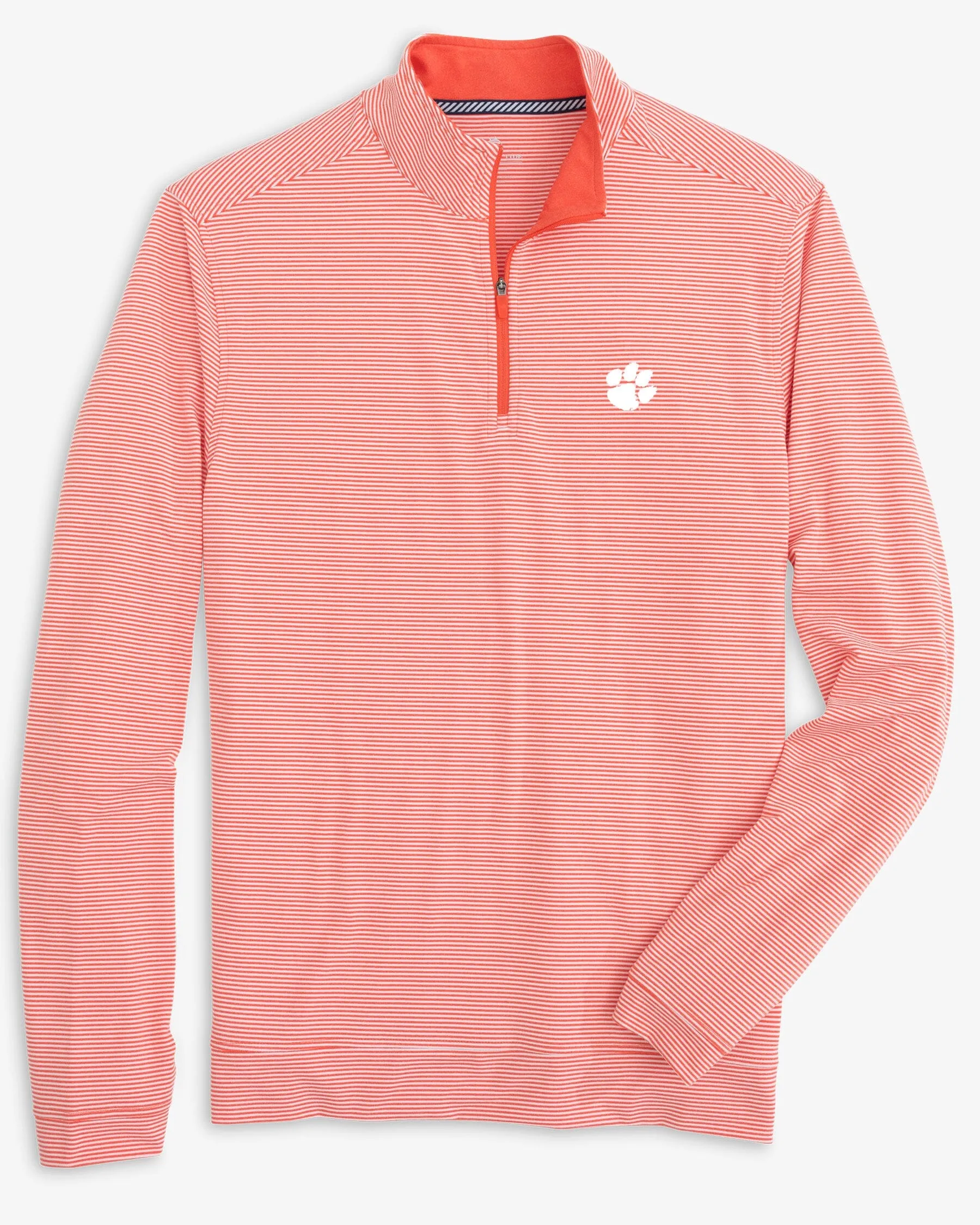 Clemson Tigers Cruiser Micro-Stripe Heather Quarter Zip sold by Southern Tide product image thumbnail 2