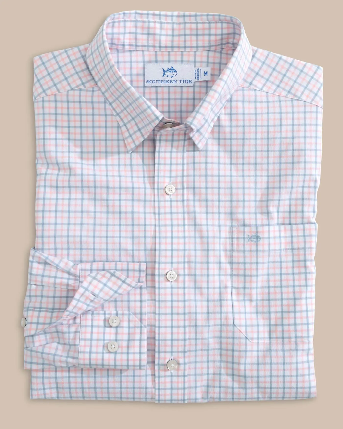 Charleston Larkin Check Long Sleeve Sport Shirt sold by Southern Tide product image thumbnail 5