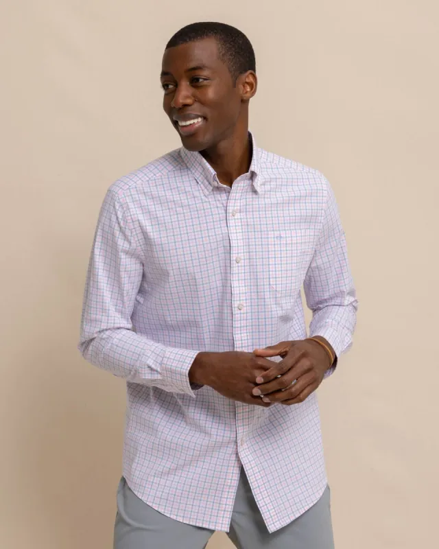Charleston Larkin Check Long Sleeve Sport Shirt sold by Southern Tide