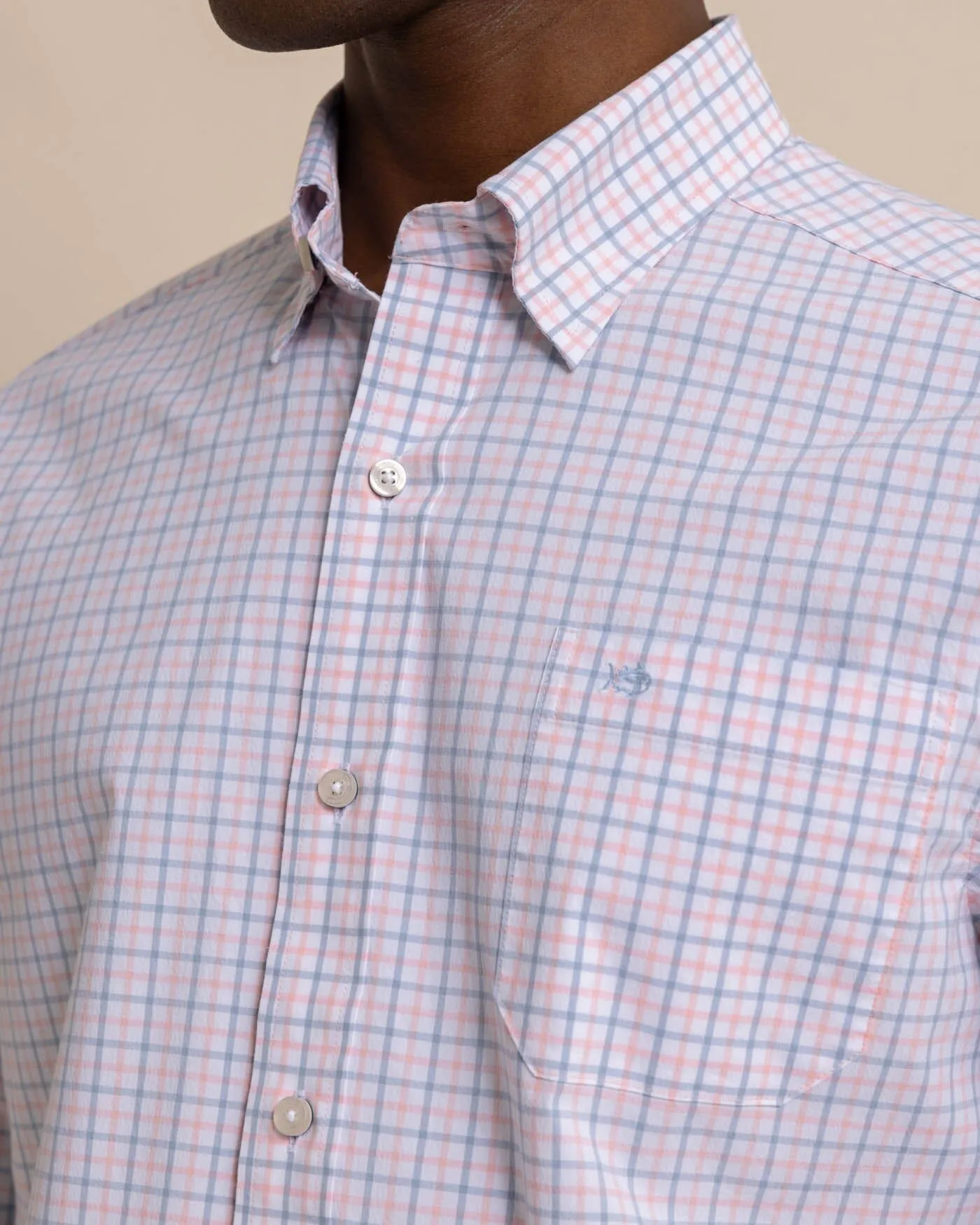 Charleston Larkin Check Long Sleeve Sport Shirt sold by Southern Tide product image thumbnail 2