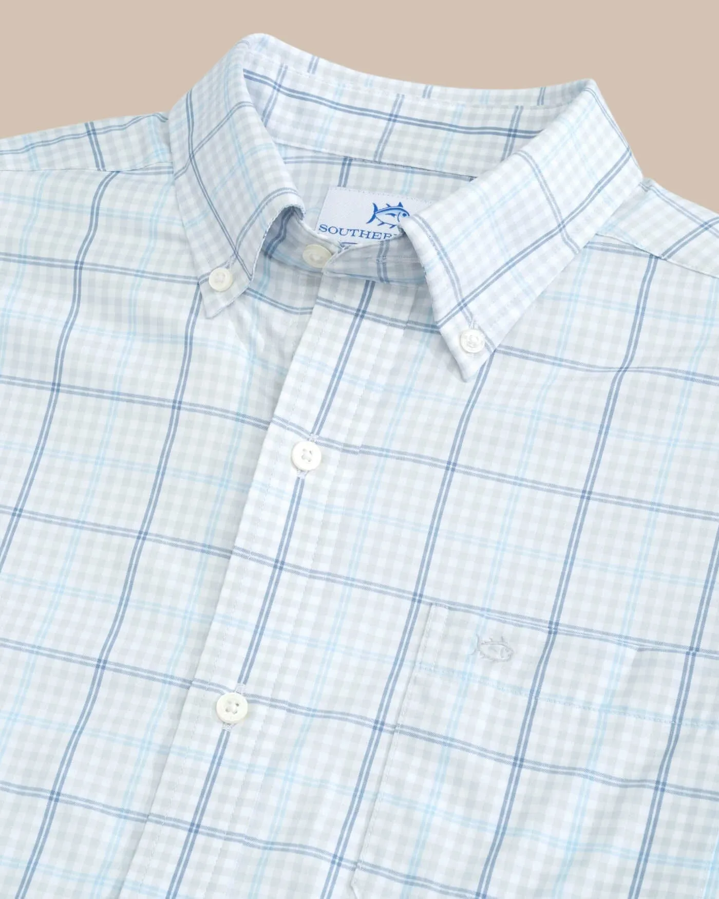 brrr°® Intercoastal Rainer Check Long Sleeve Sport Shirt sold by Southern Tide product image thumbnail 3