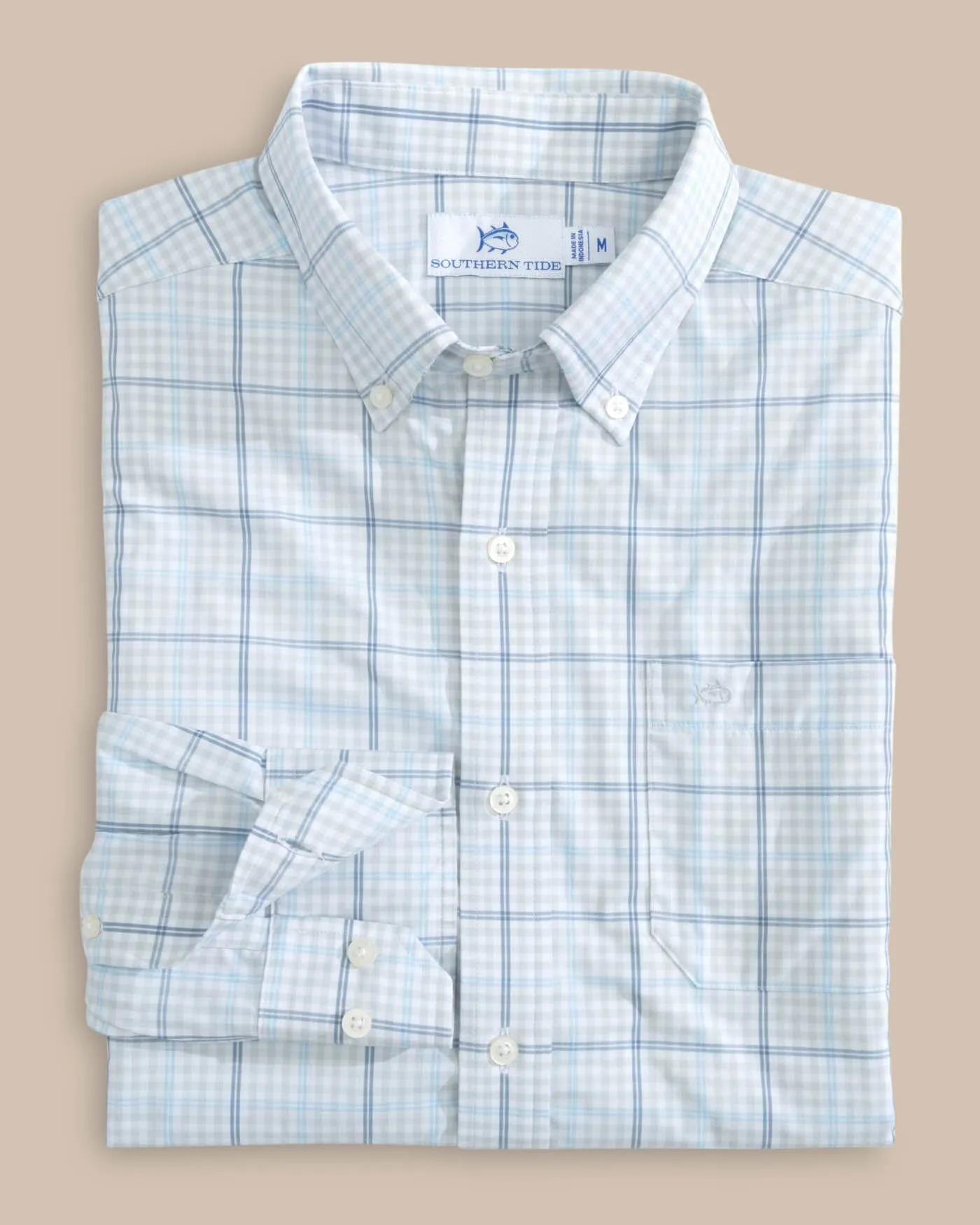 brrr°® Intercoastal Rainer Check Long Sleeve Sport Shirt sold by Southern Tide