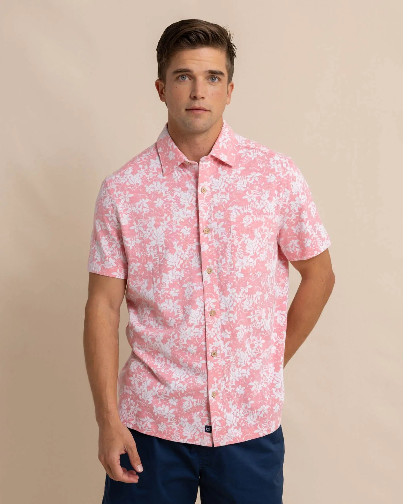 Beachcast Island Blooms Knit Short Sleeve Sport Shirt sold by Southern Tide product image thumbnail 5