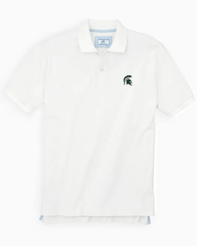 Michigan Spartans Pique Polo Shirt sold by Southern Tide
