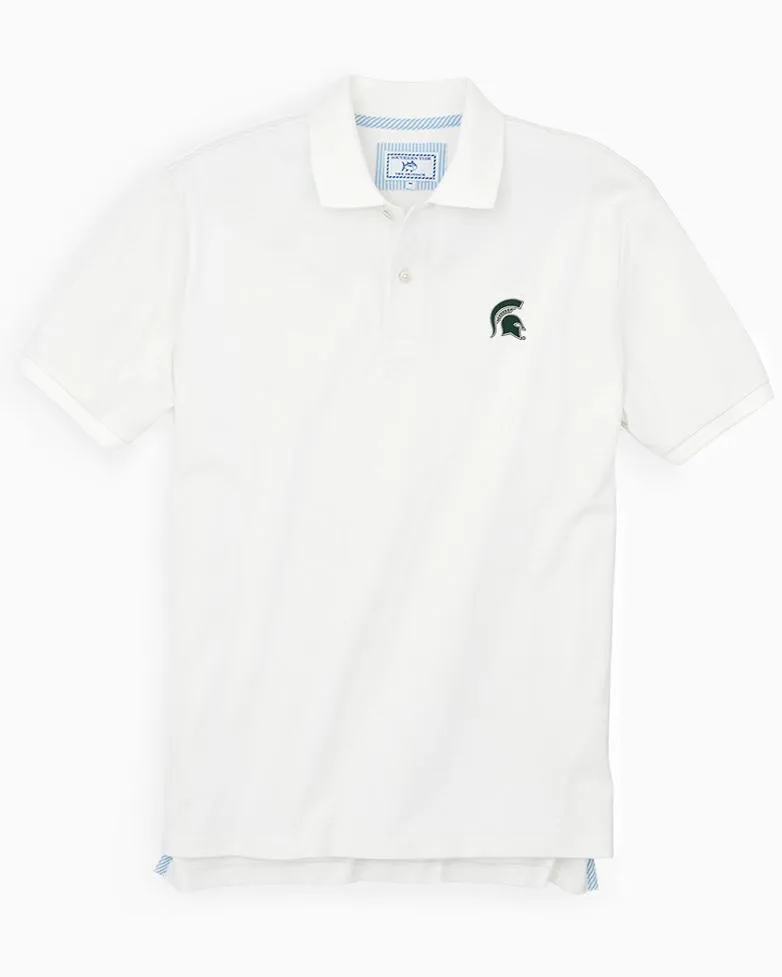 Michigan Spartans Pique Polo Shirt sold by Southern Tide