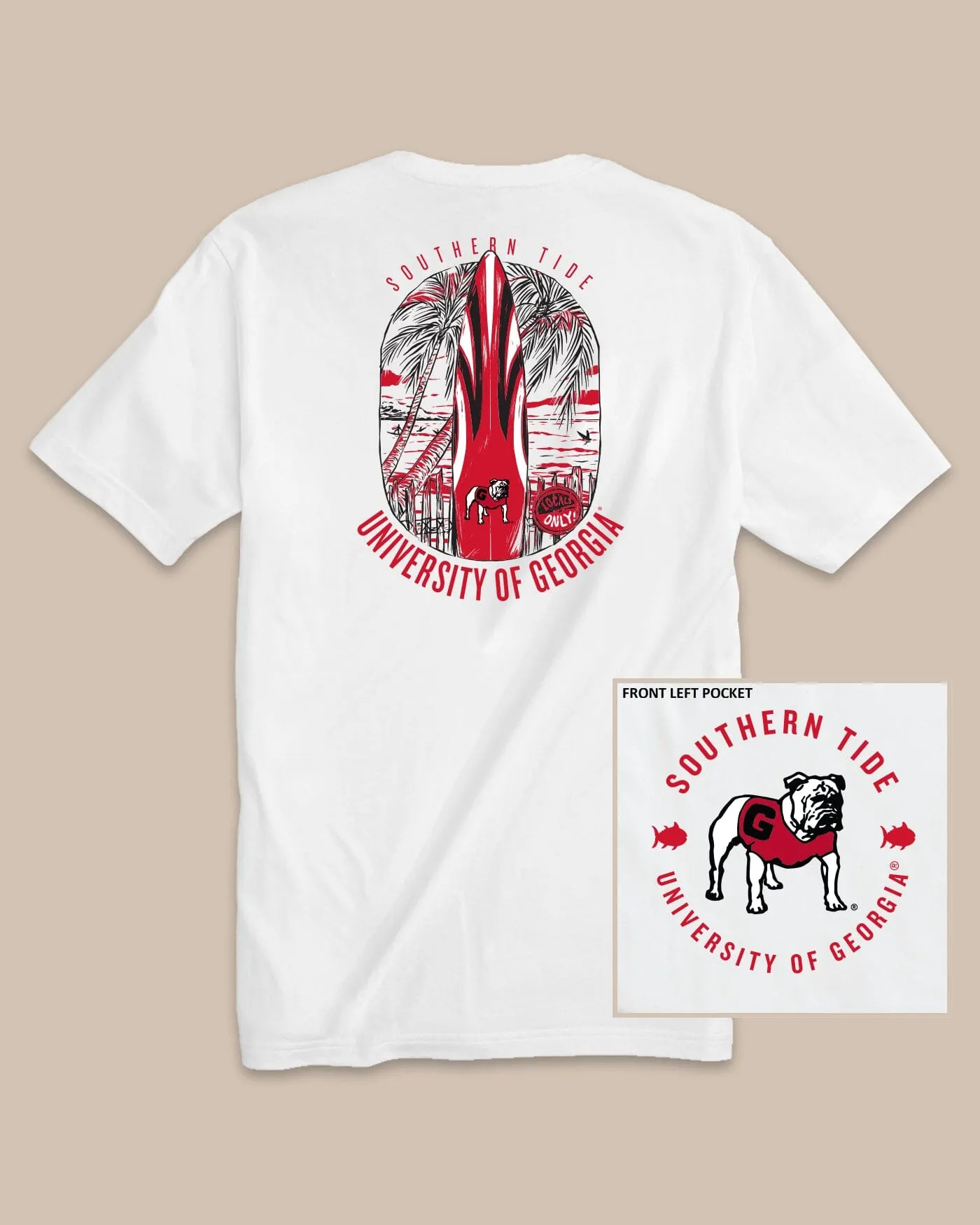 Georgia Bulldogs Gameday Locals Only T-Shirt sold by Southern Tide