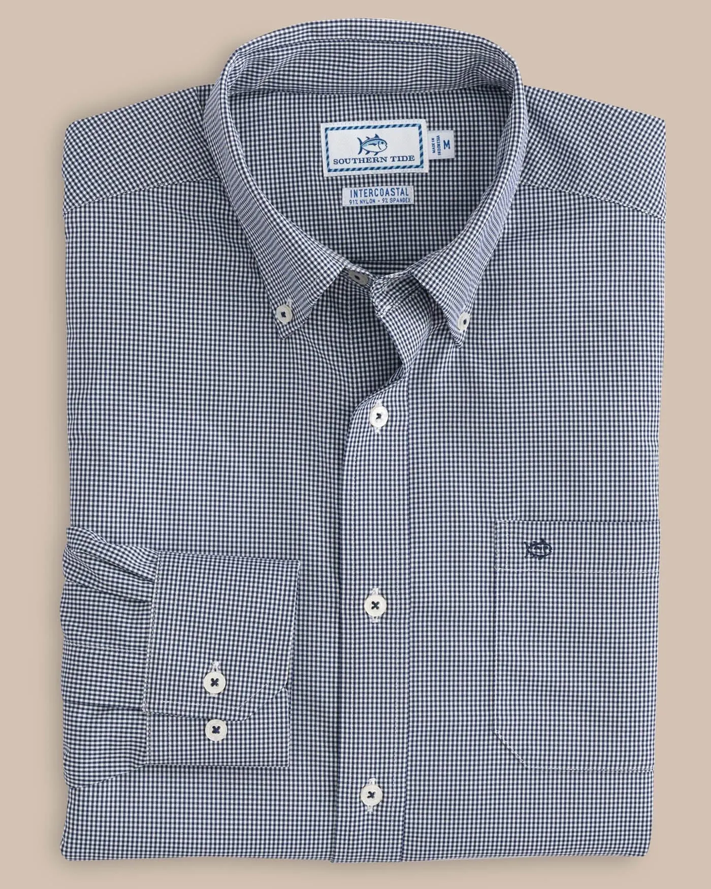 Micro Gingham Intercoastal Performance Sport Shirt sold by Southern Tide