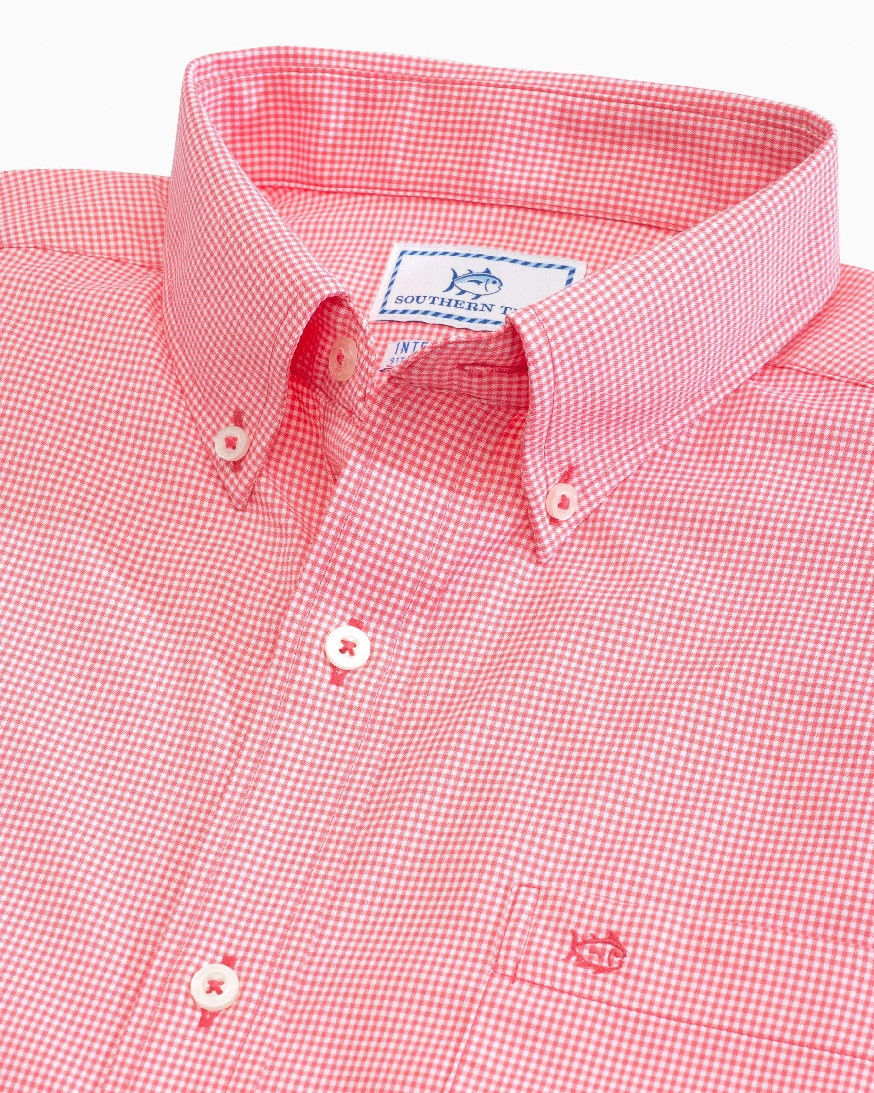 Micro Gingham Intercoastal Performance Sport Shirt sold by Southern Tide product image thumbnail 4