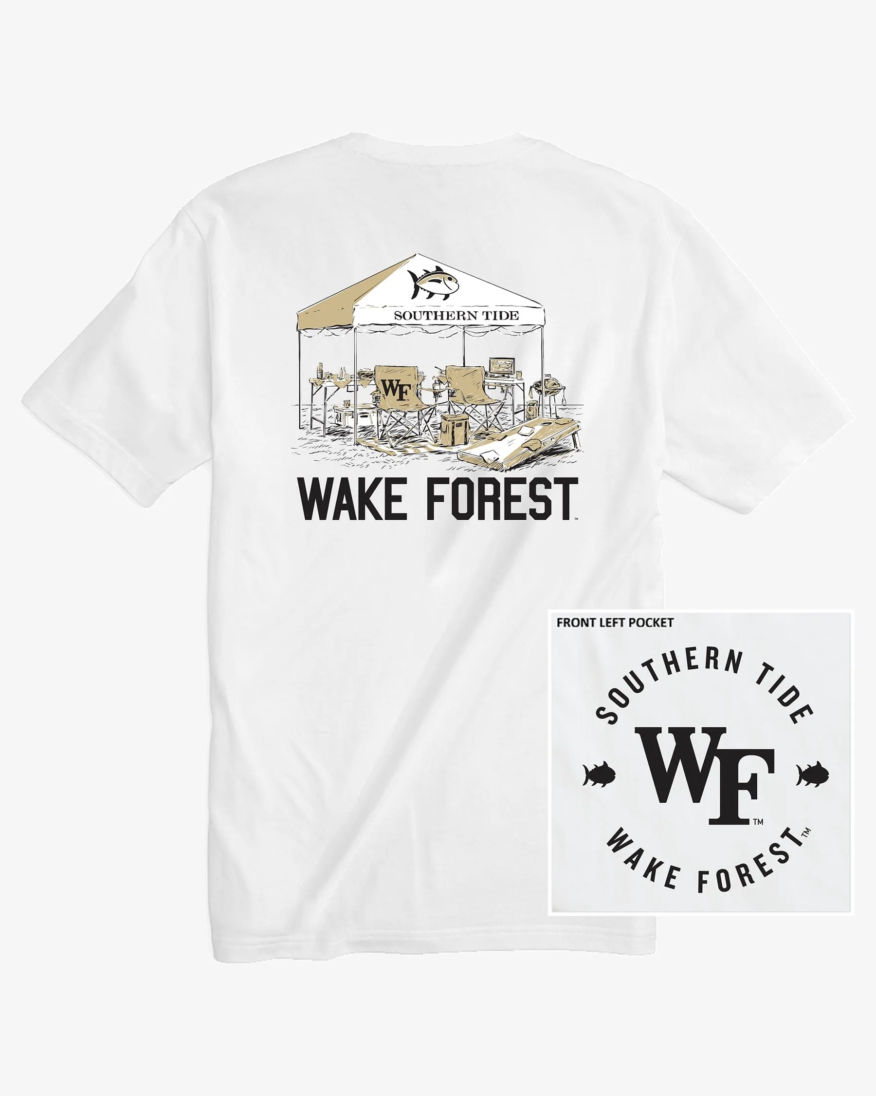 Wake Forest Tailgate Time T-Shirt sold by Southern Tide