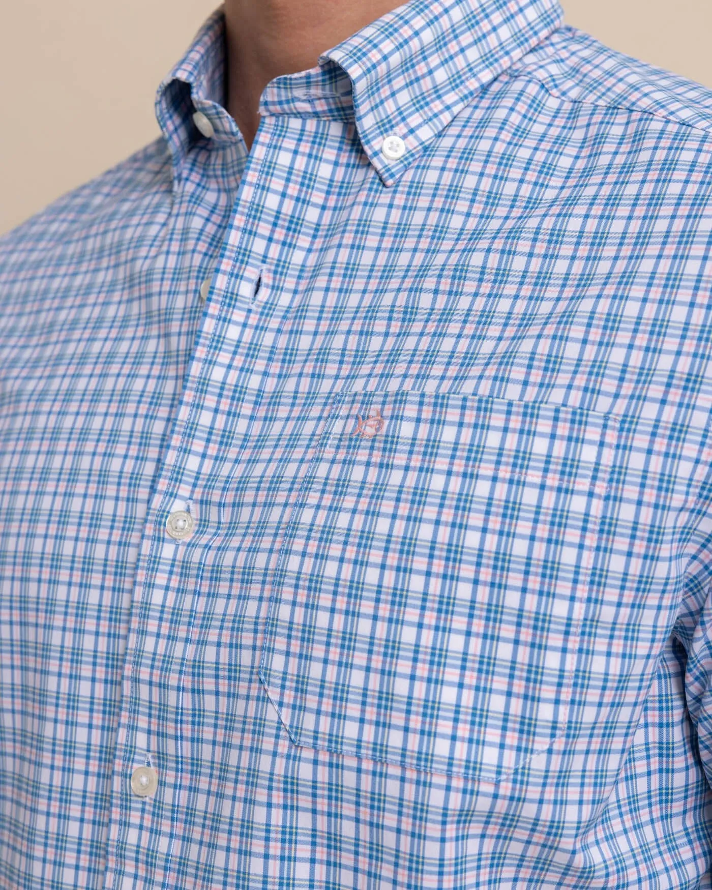 Portsmouth Plaid Intercoastal Long Sleeve Sport Shirt sold by Southern Tide product image thumbnail 2