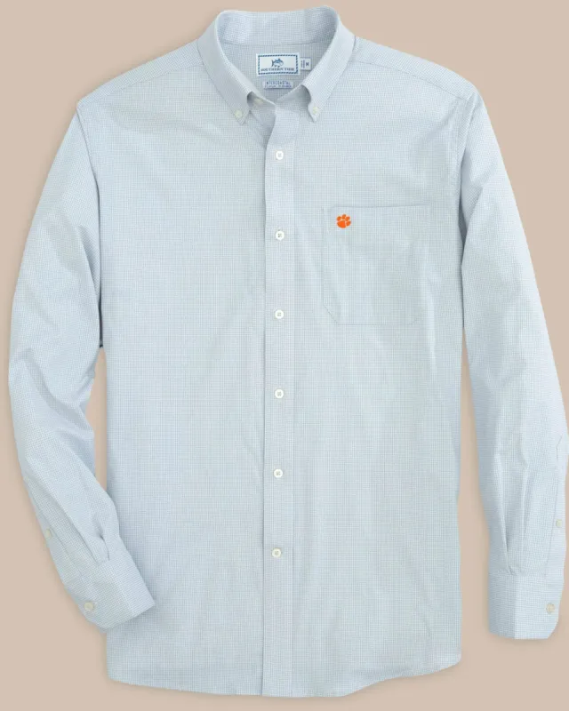 Clemson Tigers Gingham Button Down Shirt sold by Southern Tide