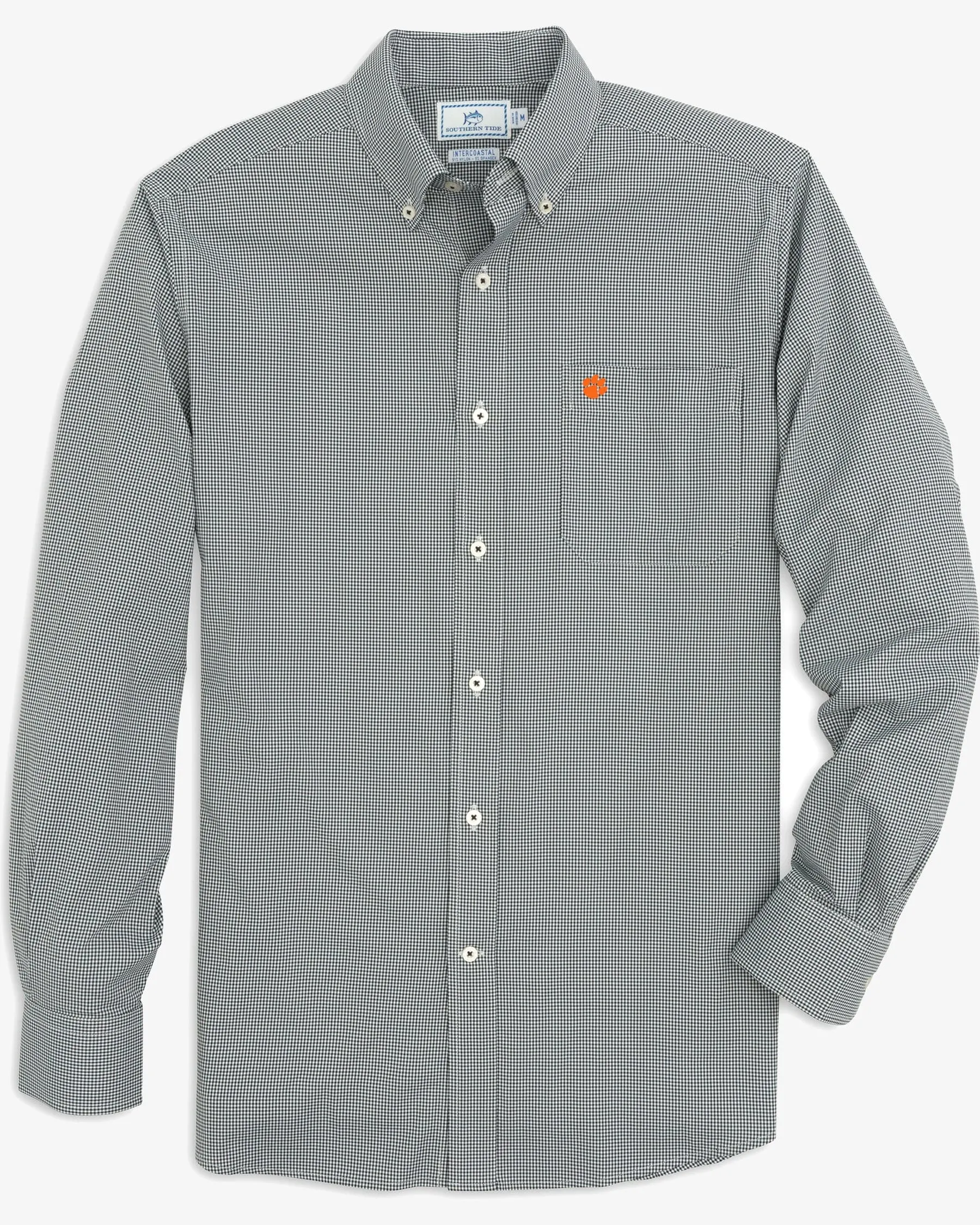 Clemson Tigers Gingham Button Down Shirt sold by Southern Tide product image thumbnail 4