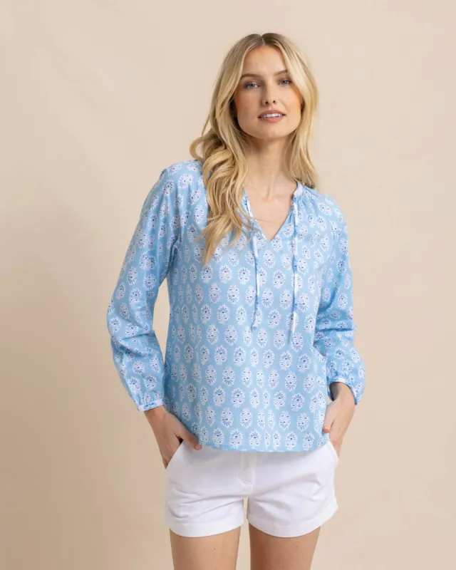 Kinsey Garden Variety Printed Top sold by Southern Tide