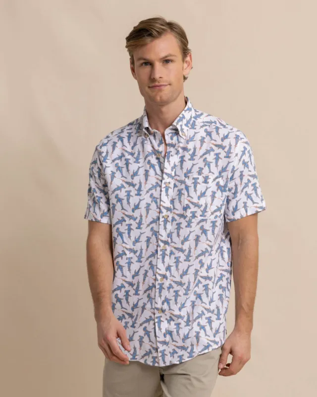 Nailed It Linen Rayon Short Sleeve Sport Shirt sold by Southern Tide