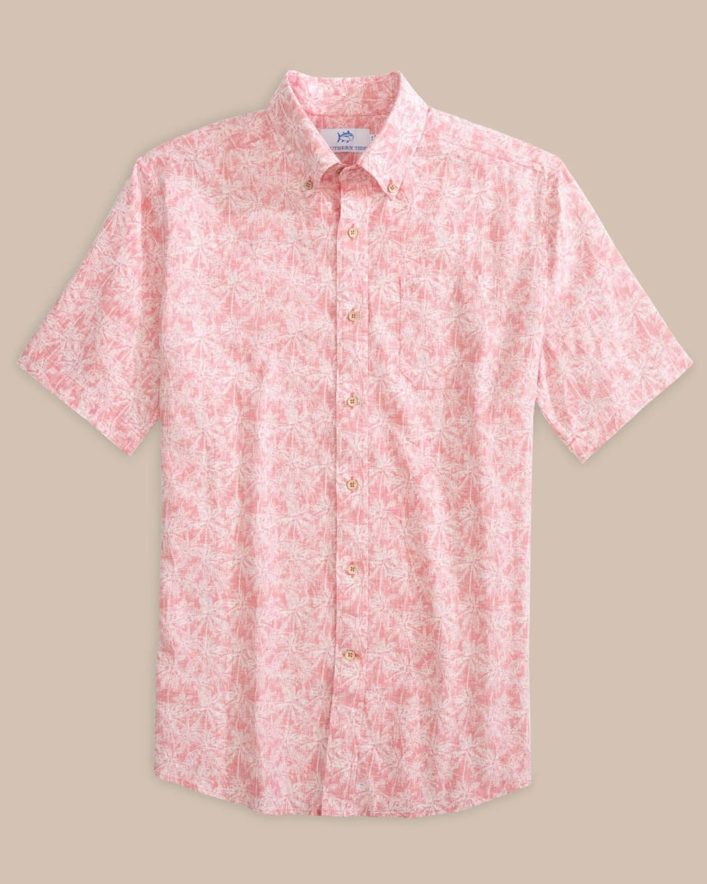 Linen Rayon Keep Palm and Carry On Print Sport Shirt sold by Southern Tide product image thumbnail 2