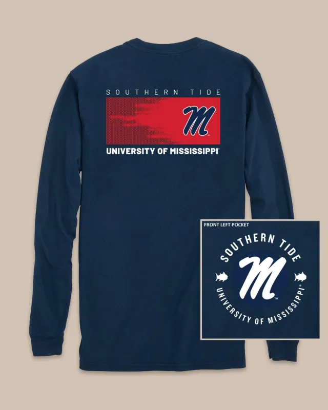 Ole Miss Rebels Gameday Hexagon Gradient T-Shirt sold by Southern Tide