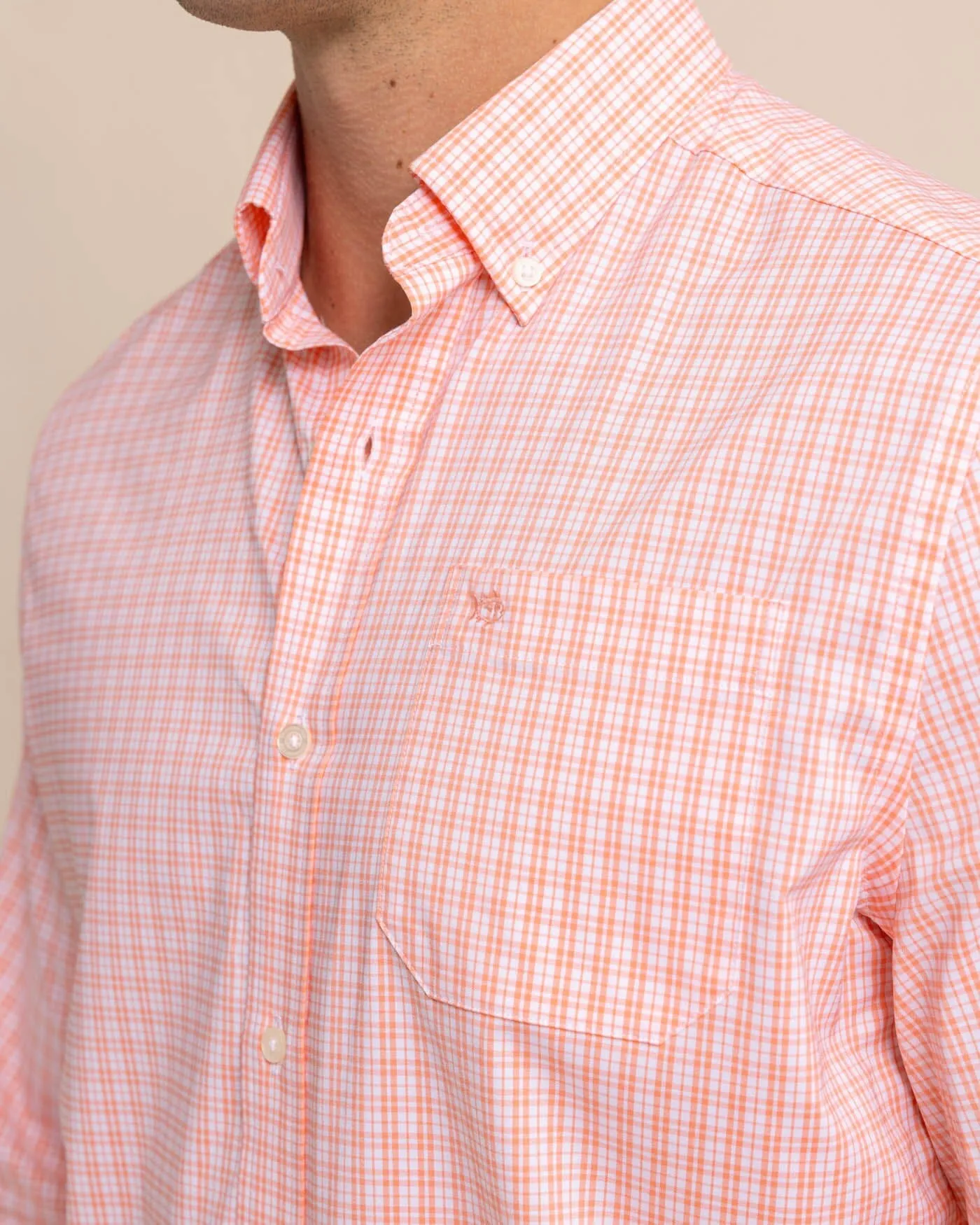 brrr°® Intercoastal Poinsett Plaid Long Sleeve Sport Shirt sold by Southern Tide product image thumbnail 2