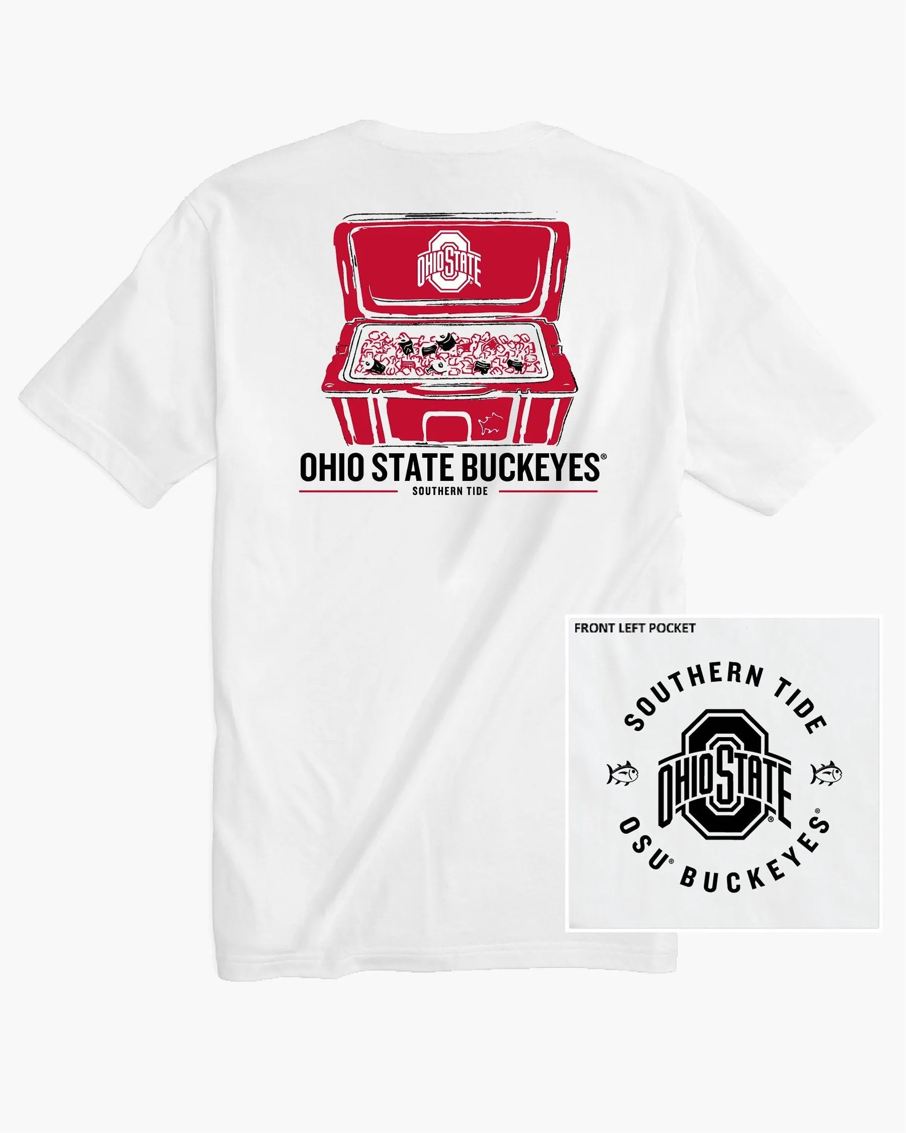 Ohio State Buckeyes Cooler Short Sleeve T-Shirt sold by Southern Tide product image thumbnail 2
